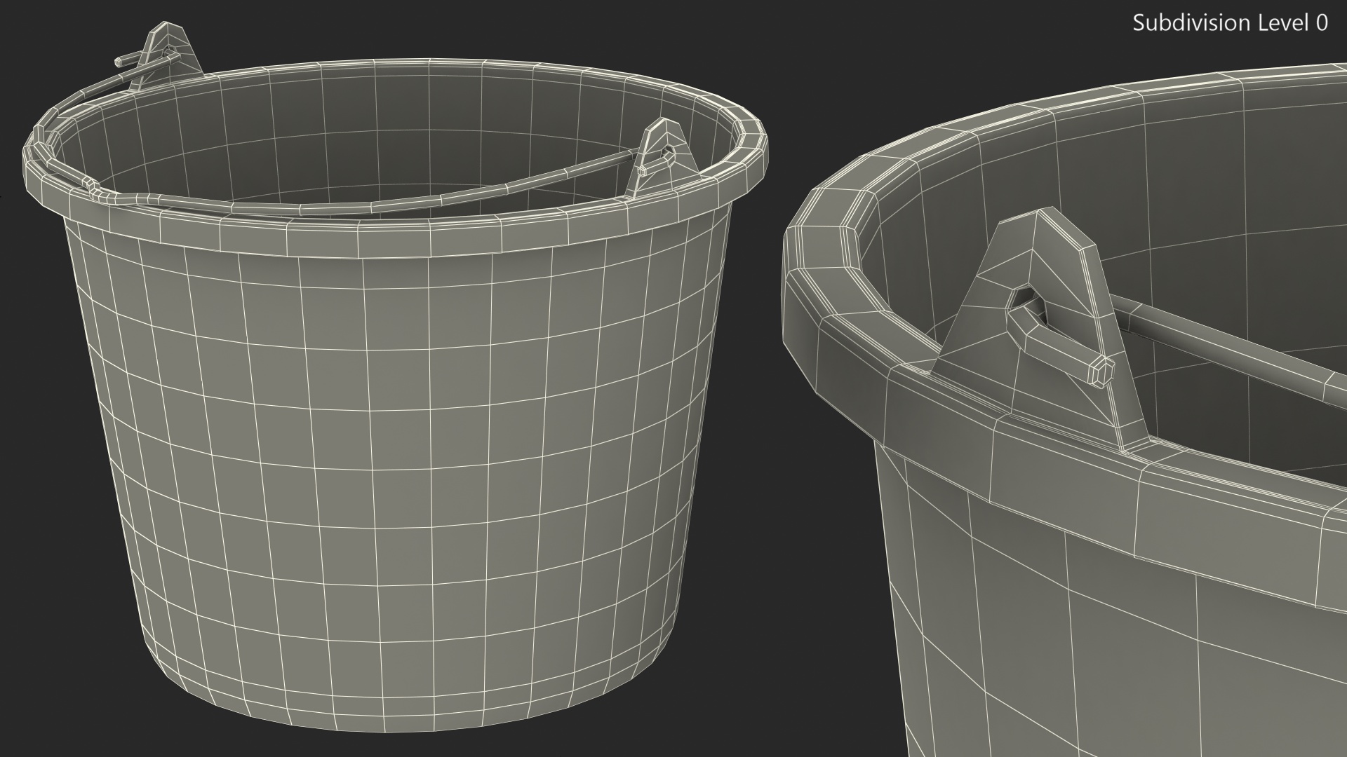 3D Construction Bucket 10L model