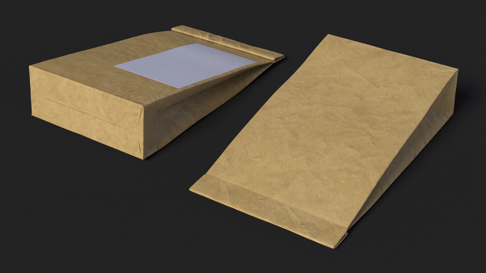 3D model Paper Packaging Bag with Label