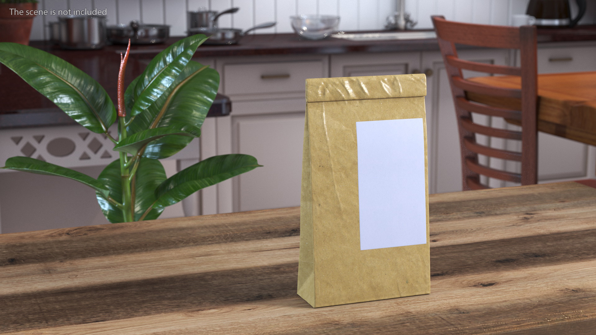 3D model Paper Packaging Bag with Label