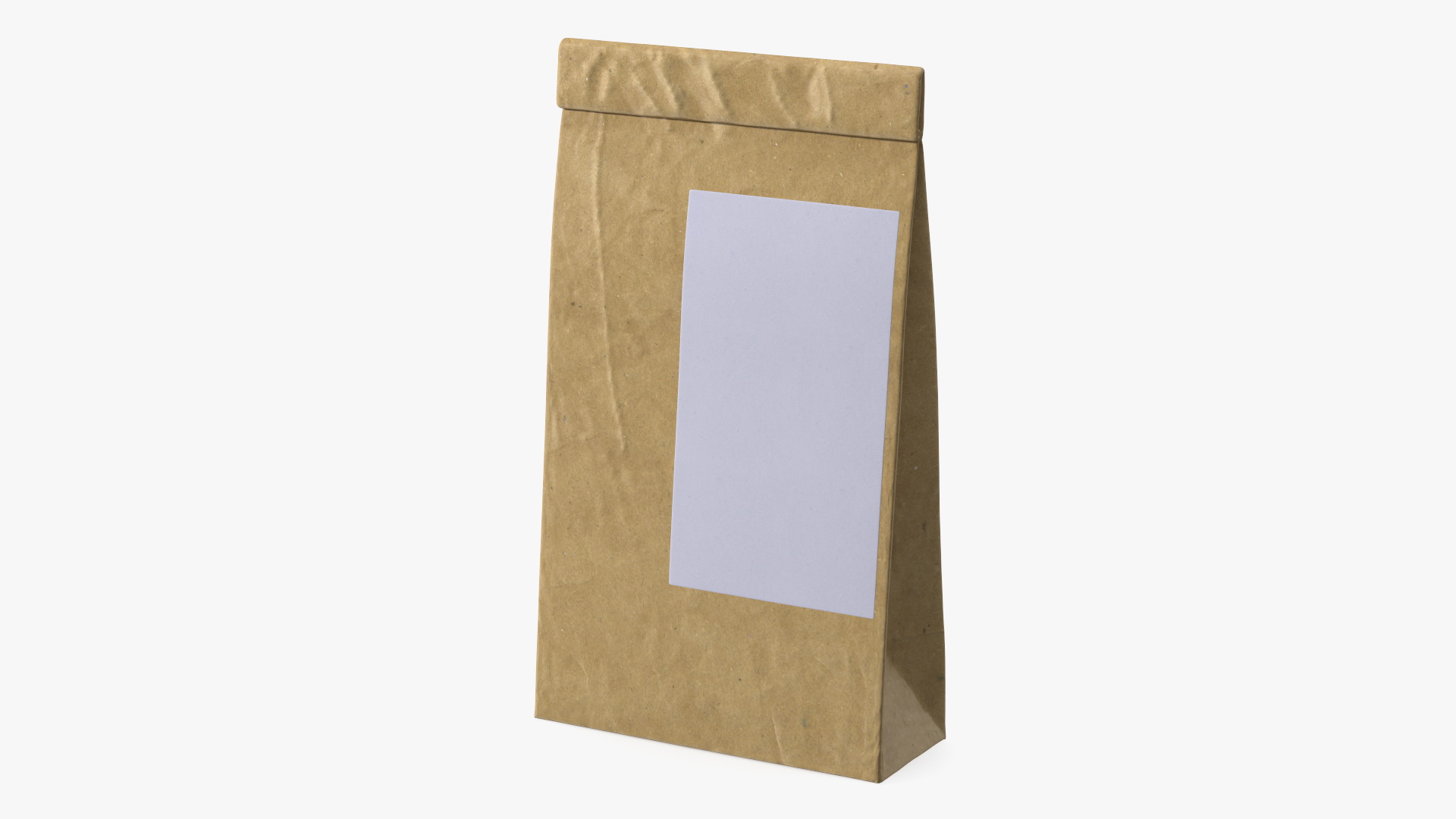 3D model Paper Packaging Bag with Label