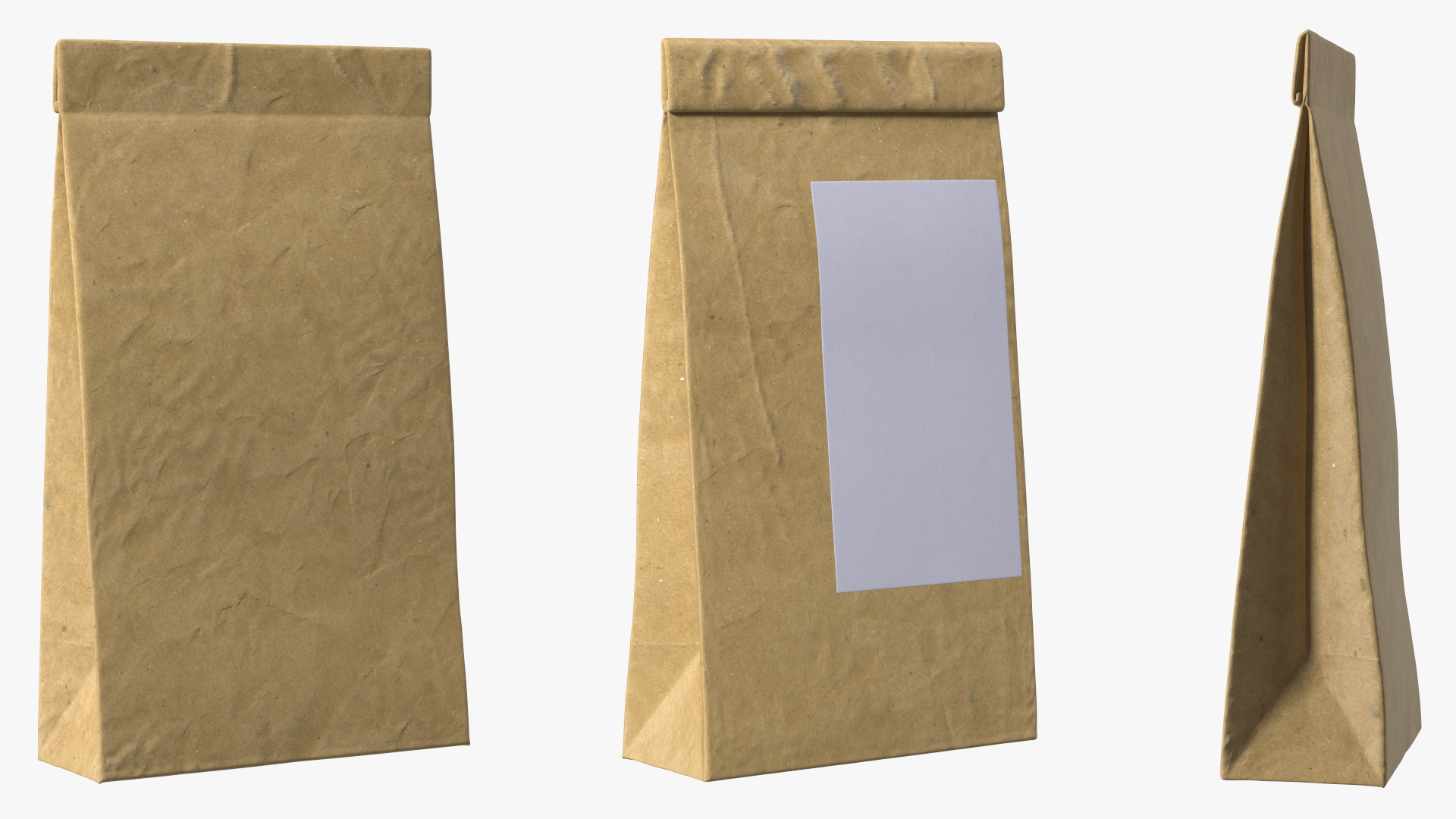 3D model Paper Packaging Bag with Label