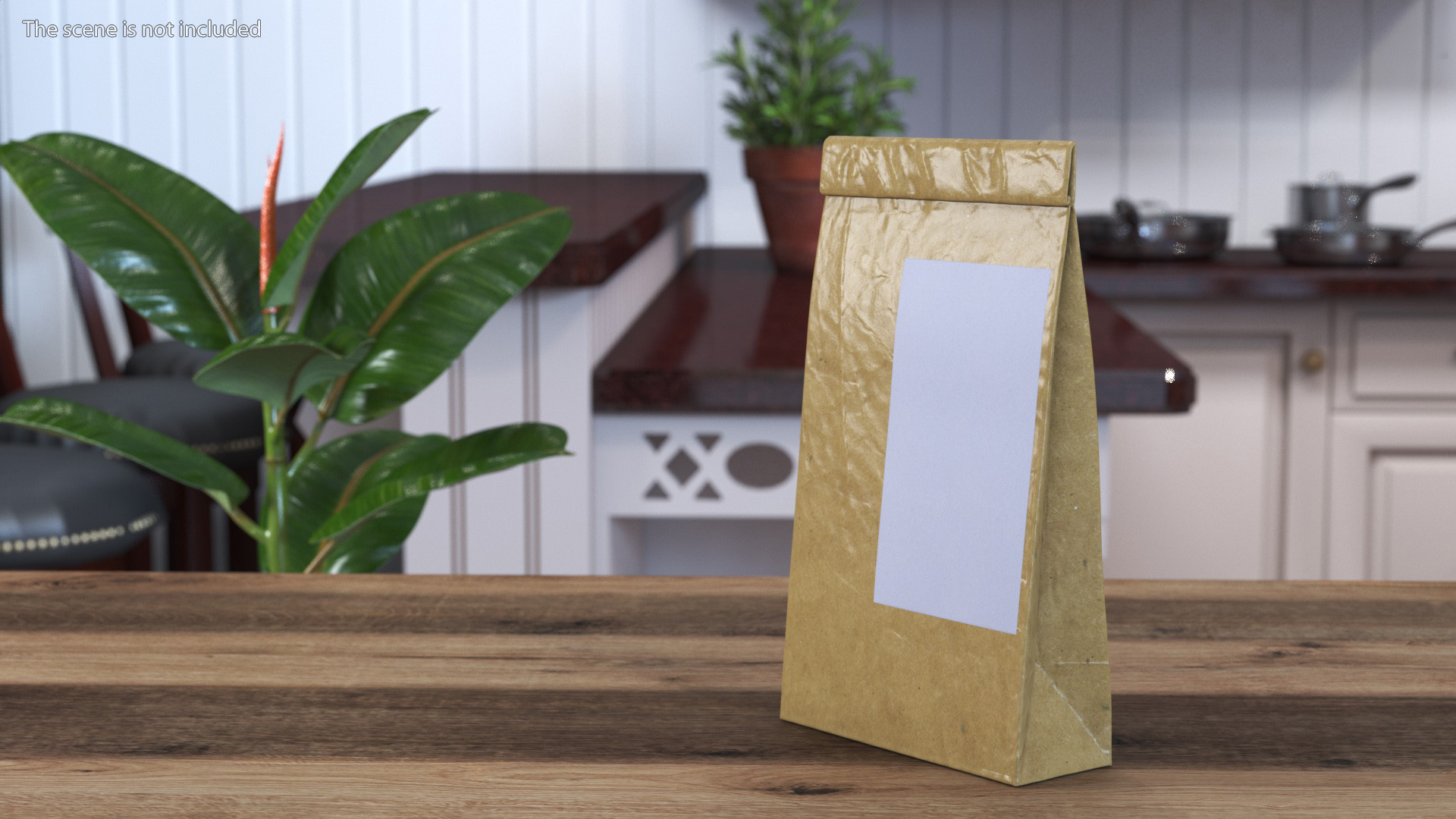 3D model Paper Packaging Bag with Label