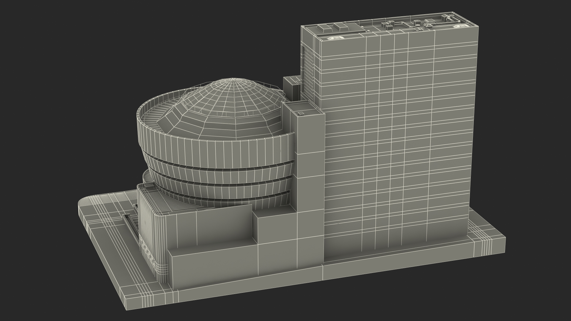 Museum Complex 3D model