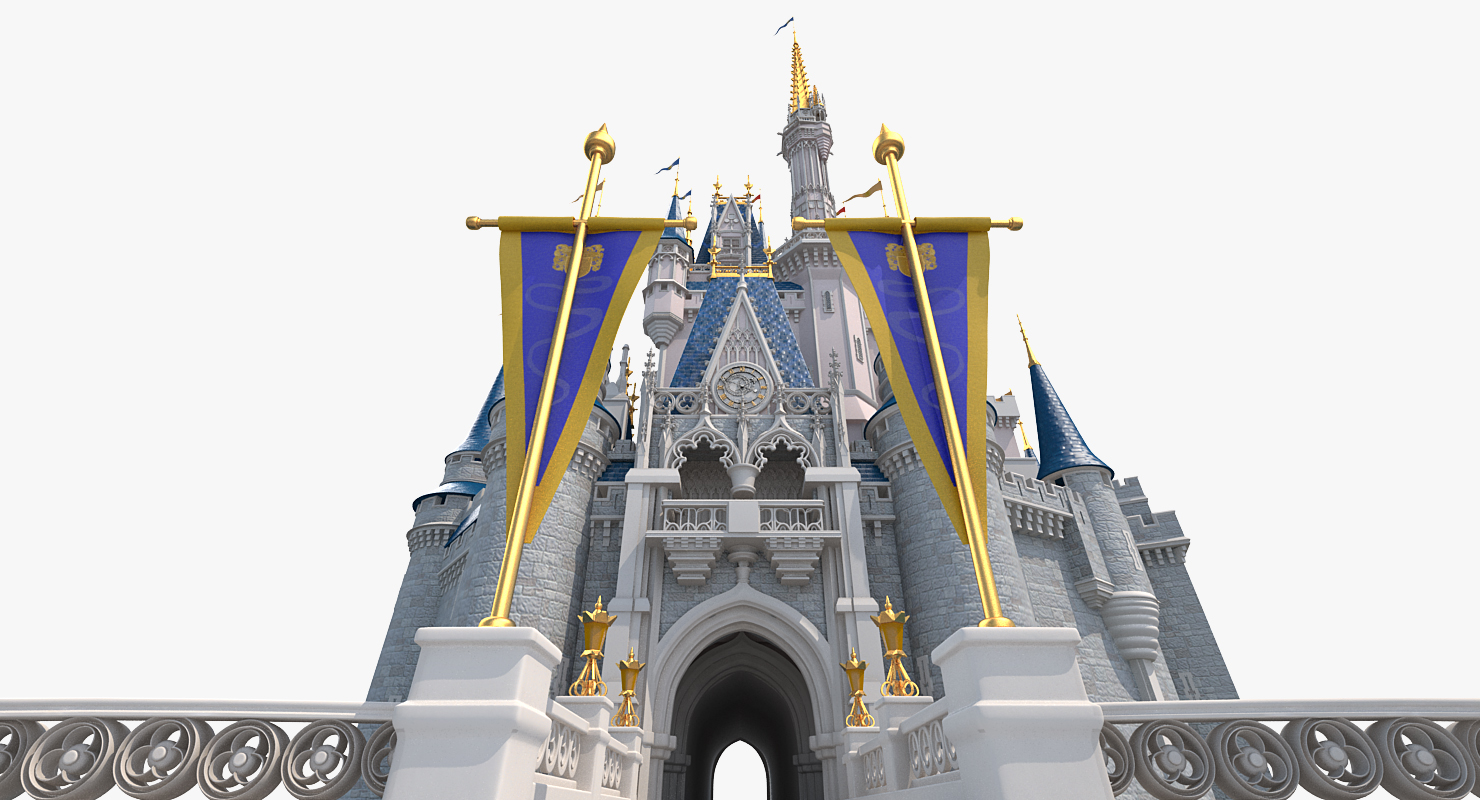 3D Disneyland Cinderella Castle model