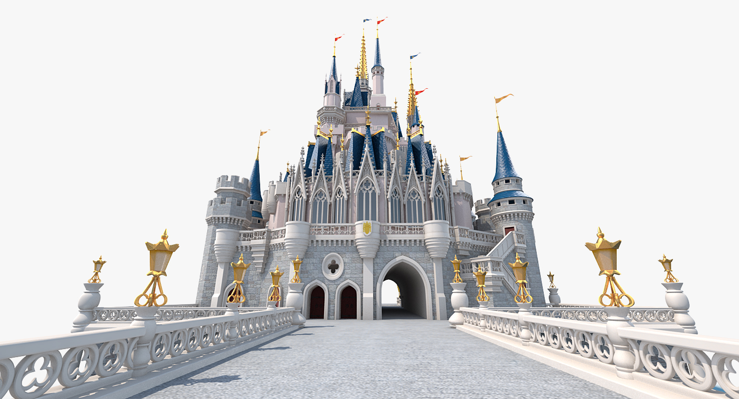 3D Disneyland Cinderella Castle model