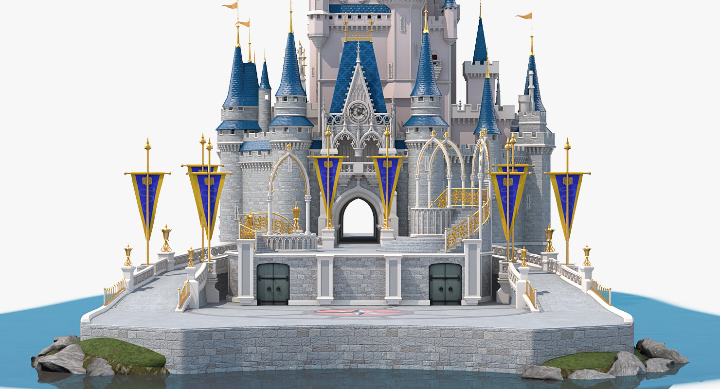 3D Disneyland Cinderella Castle model