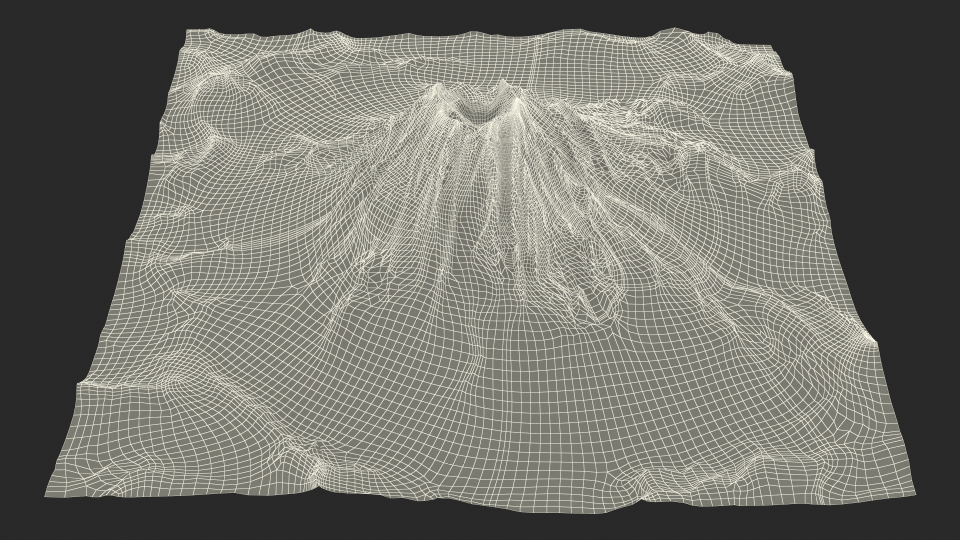 3D model Dormant Volcano