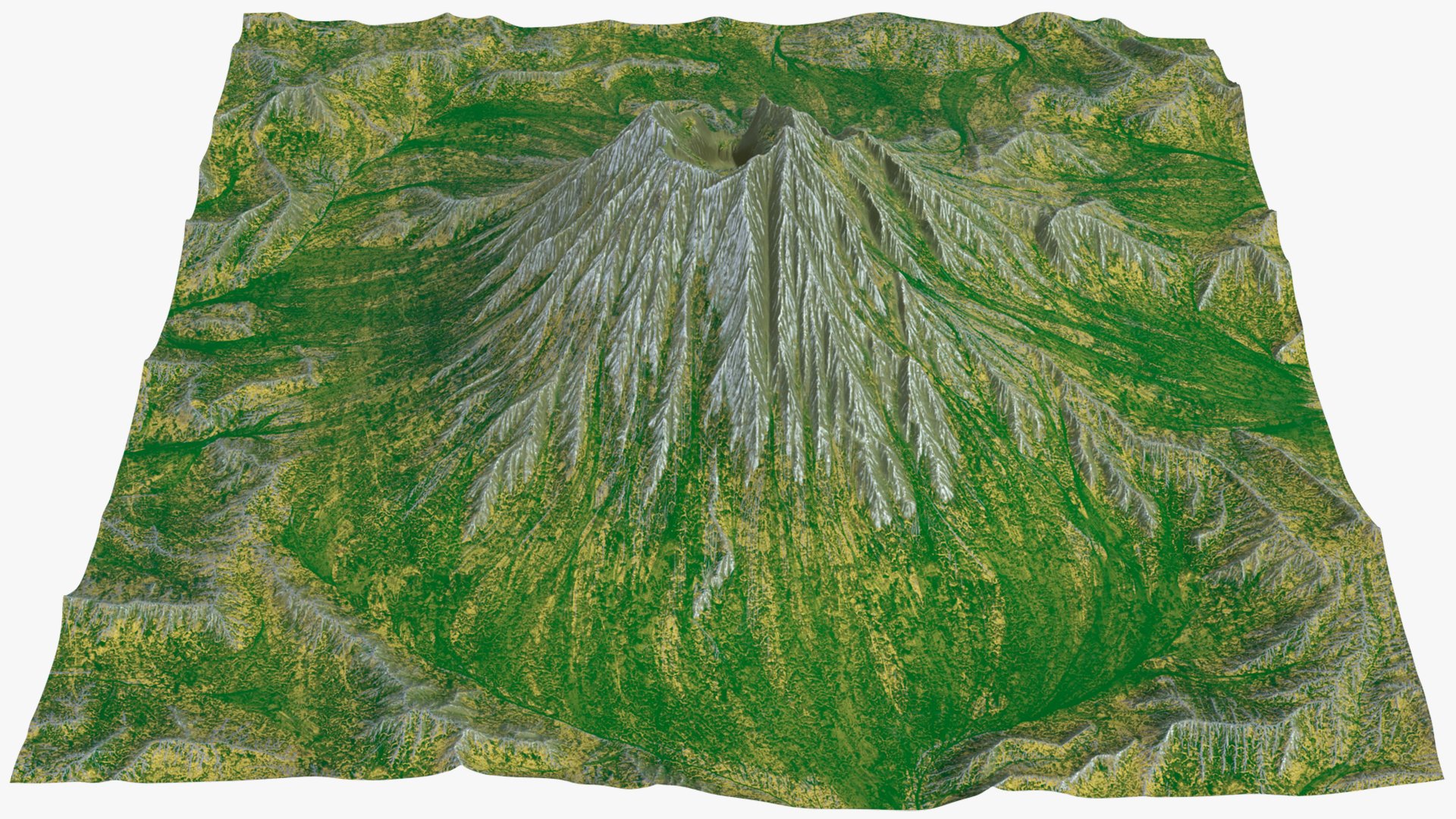 3D model Dormant Volcano