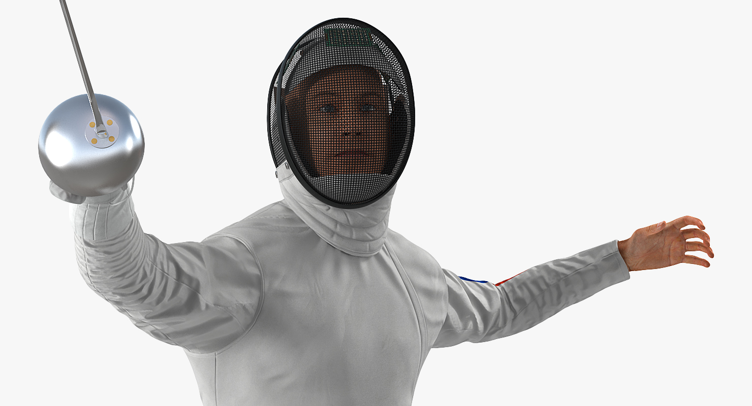 3D model Olympic Men Fencer Rigged