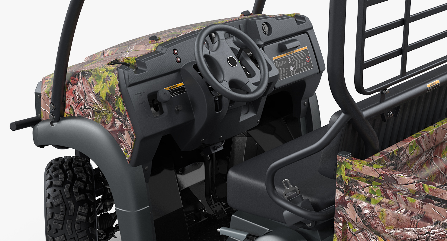 3D 4x4 Camo Clean ATV model