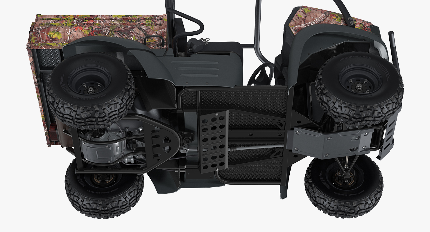 3D 4x4 Camo Clean ATV model