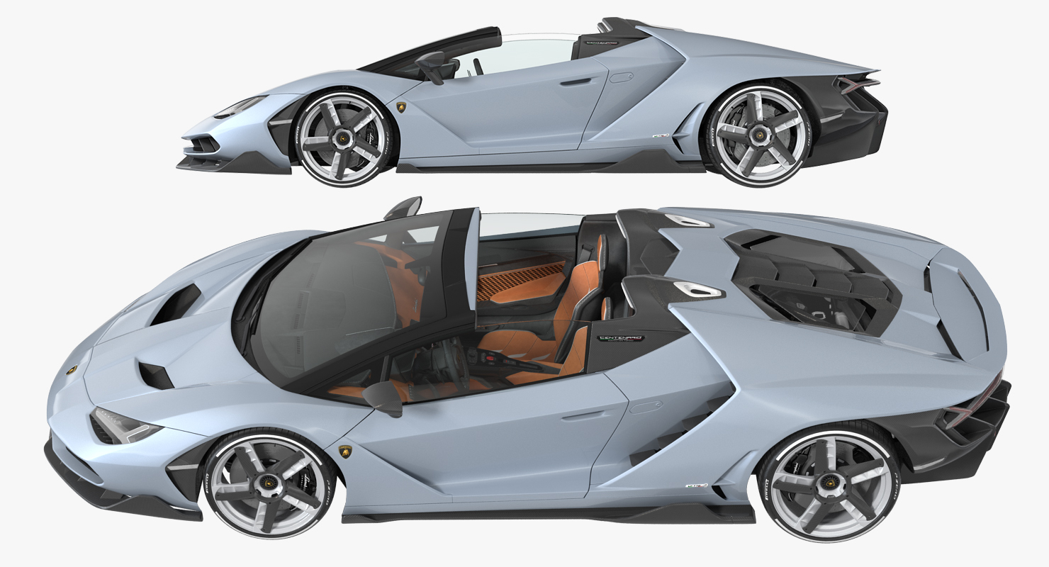 3D Lamborghini Centenario Roadster 2017