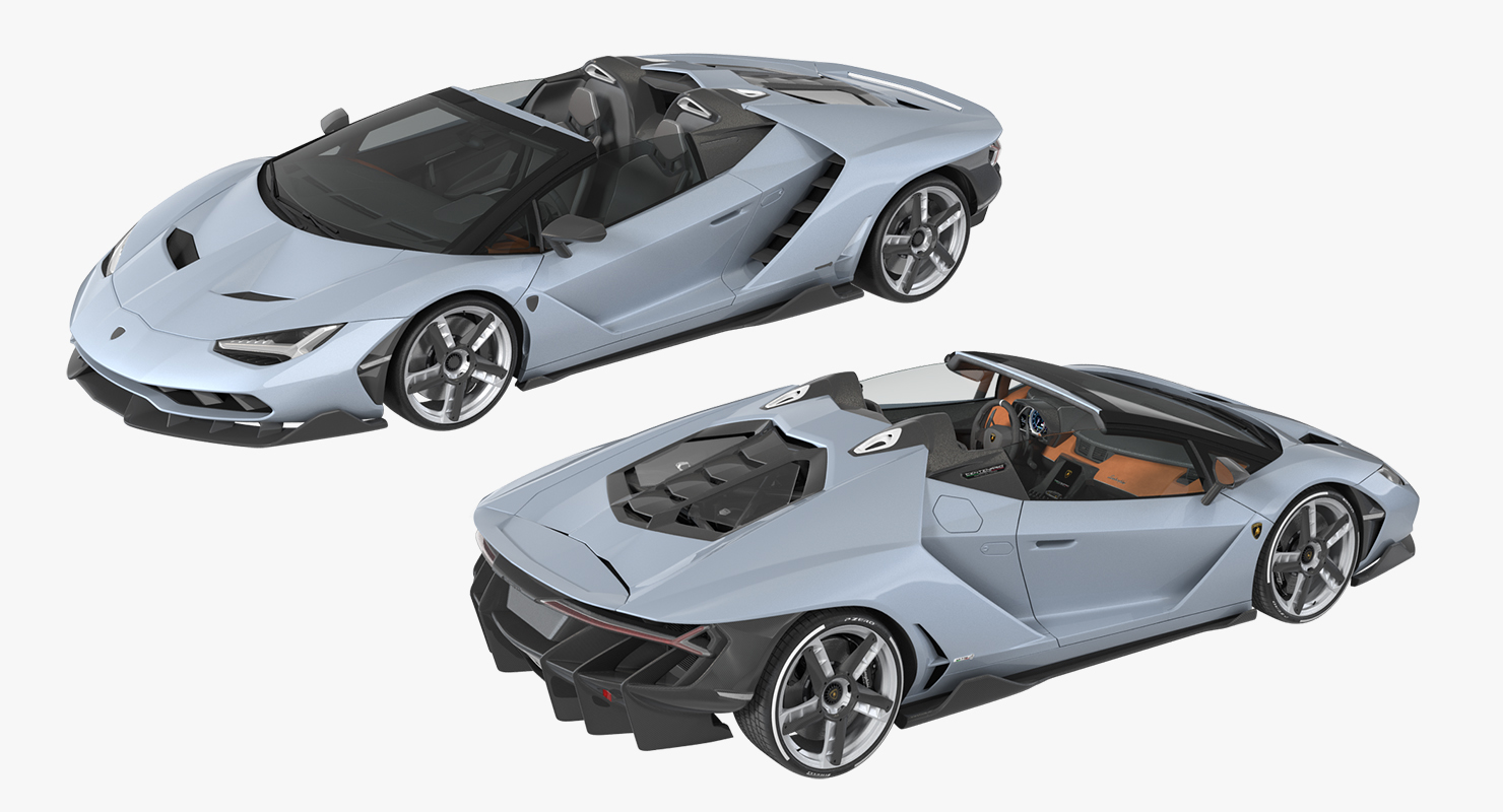 3D Lamborghini Centenario Roadster 2017