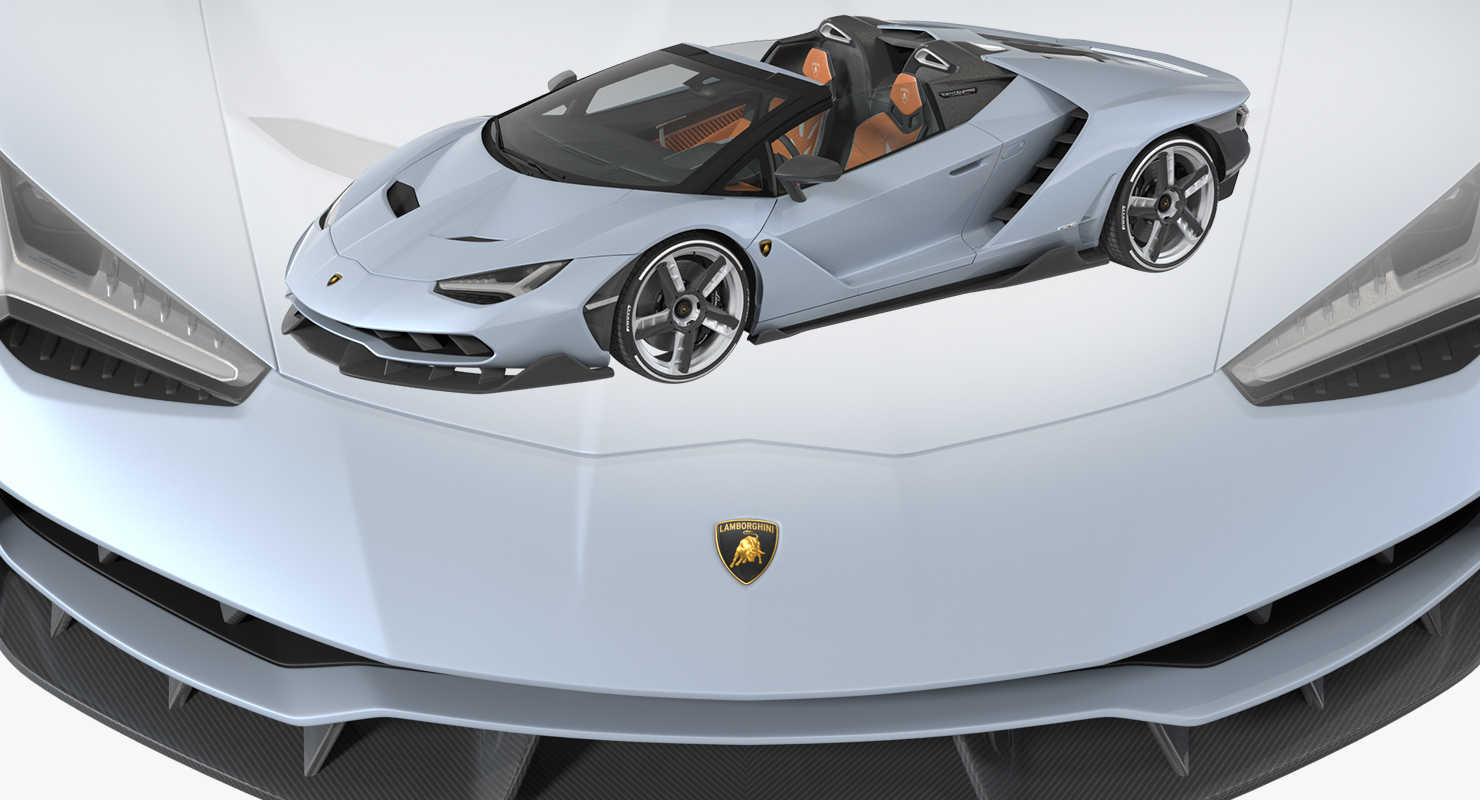 3D Lamborghini Centenario Roadster 2017