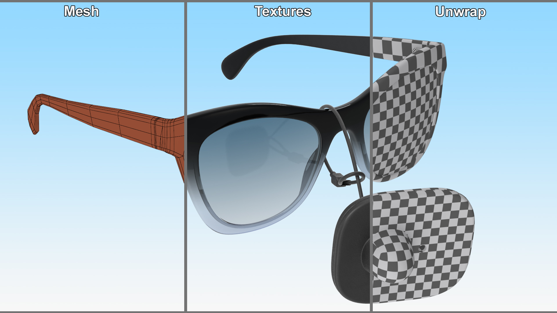 3D model Glasses With Security Tag