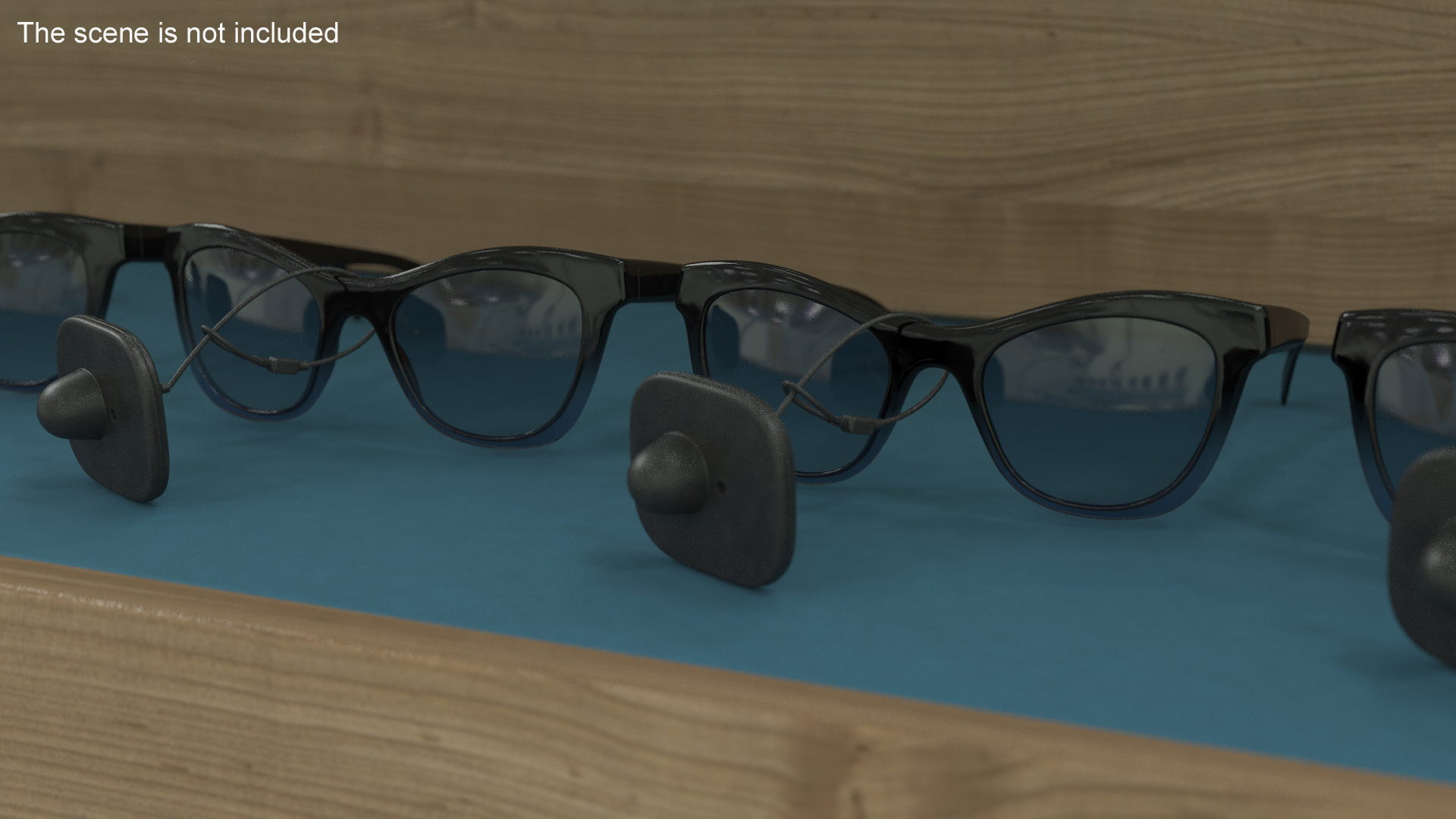 3D model Glasses With Security Tag