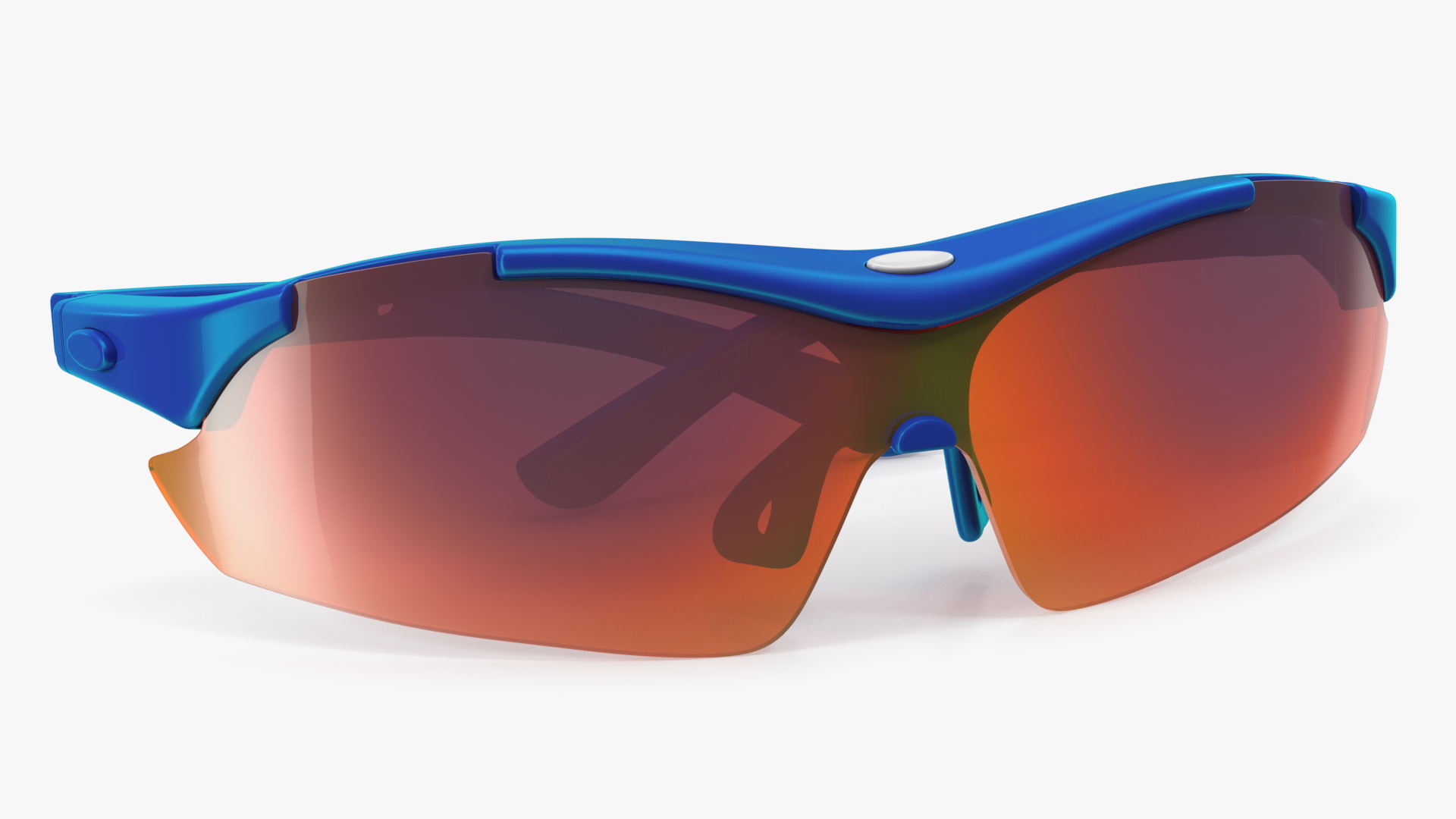 3D Blue Sport Glasses model