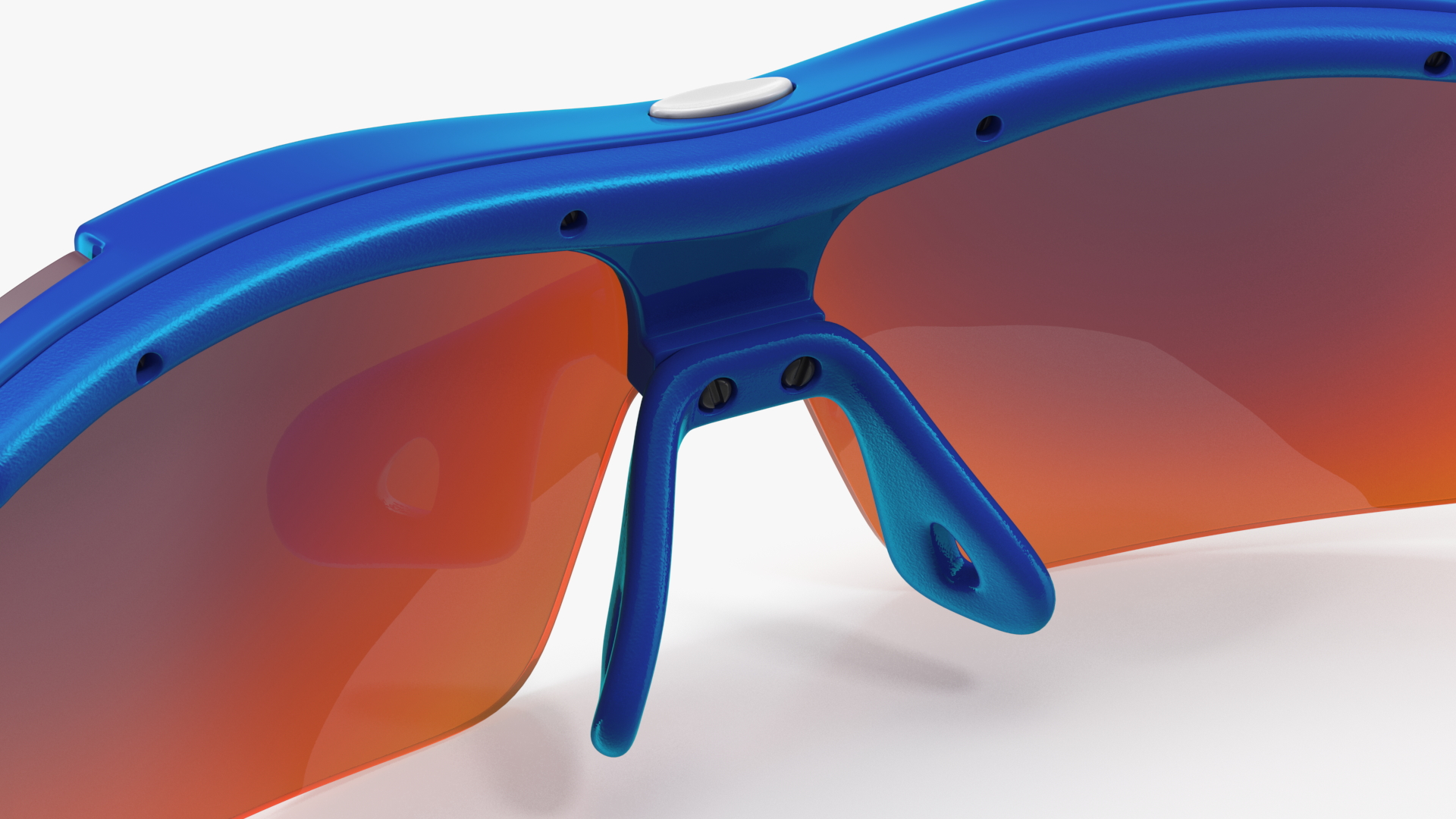 3D Blue Sport Glasses model