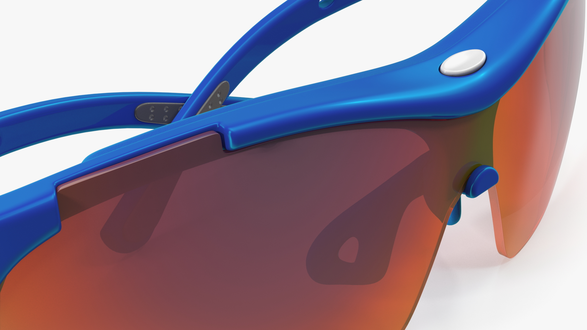 3D Blue Sport Glasses model