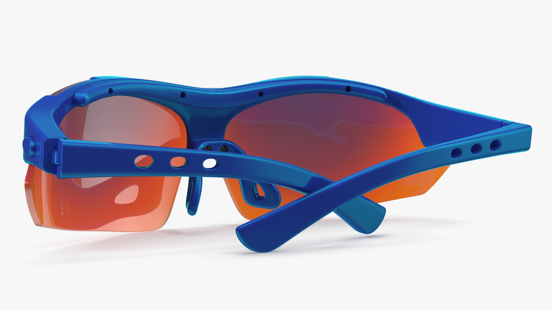 3D Blue Sport Glasses model