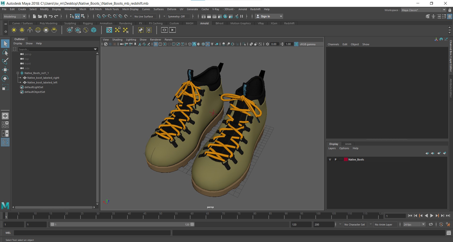 Native Boots 3D