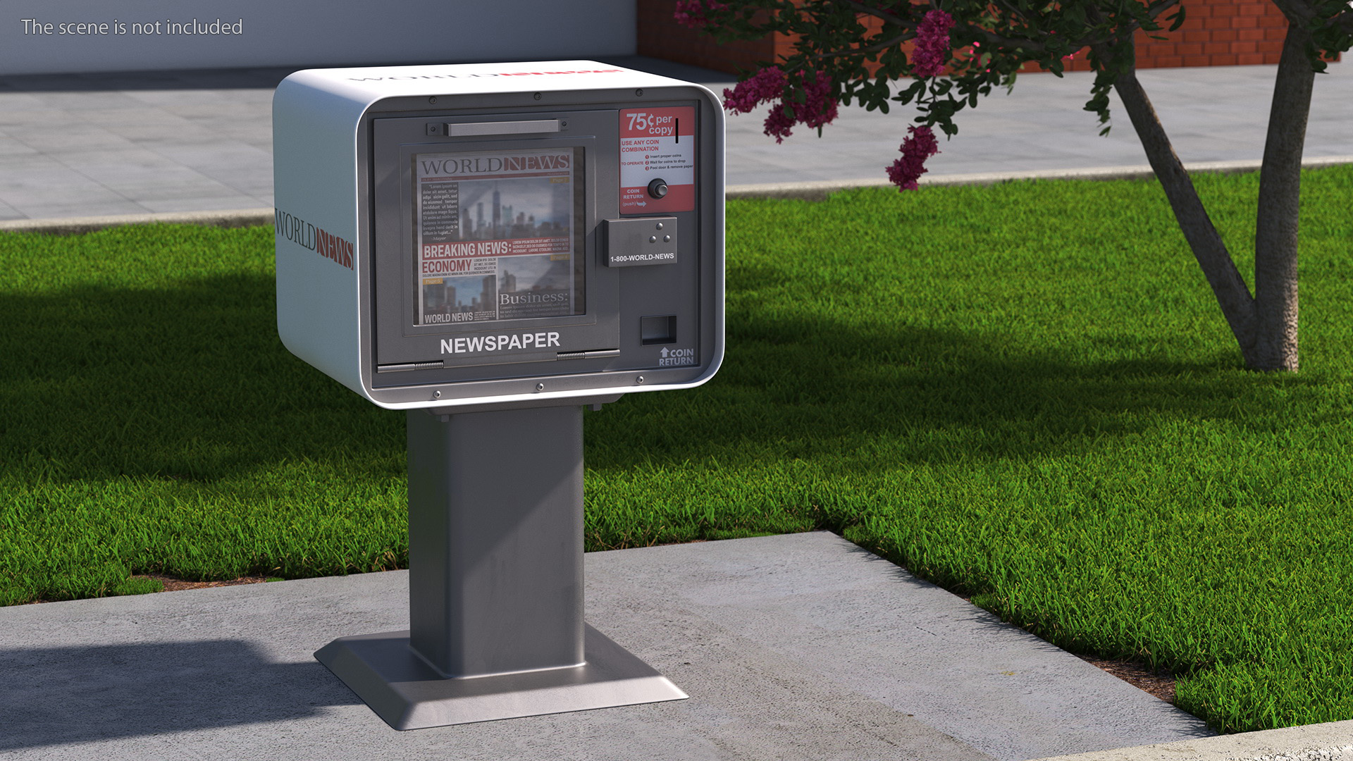 3D Urban Newspaper Vending Machine