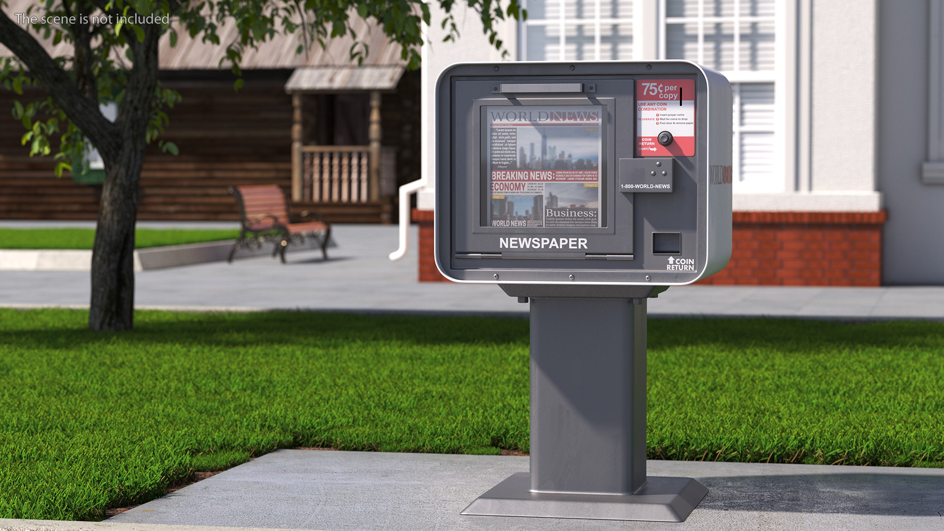 3D Urban Newspaper Vending Machine