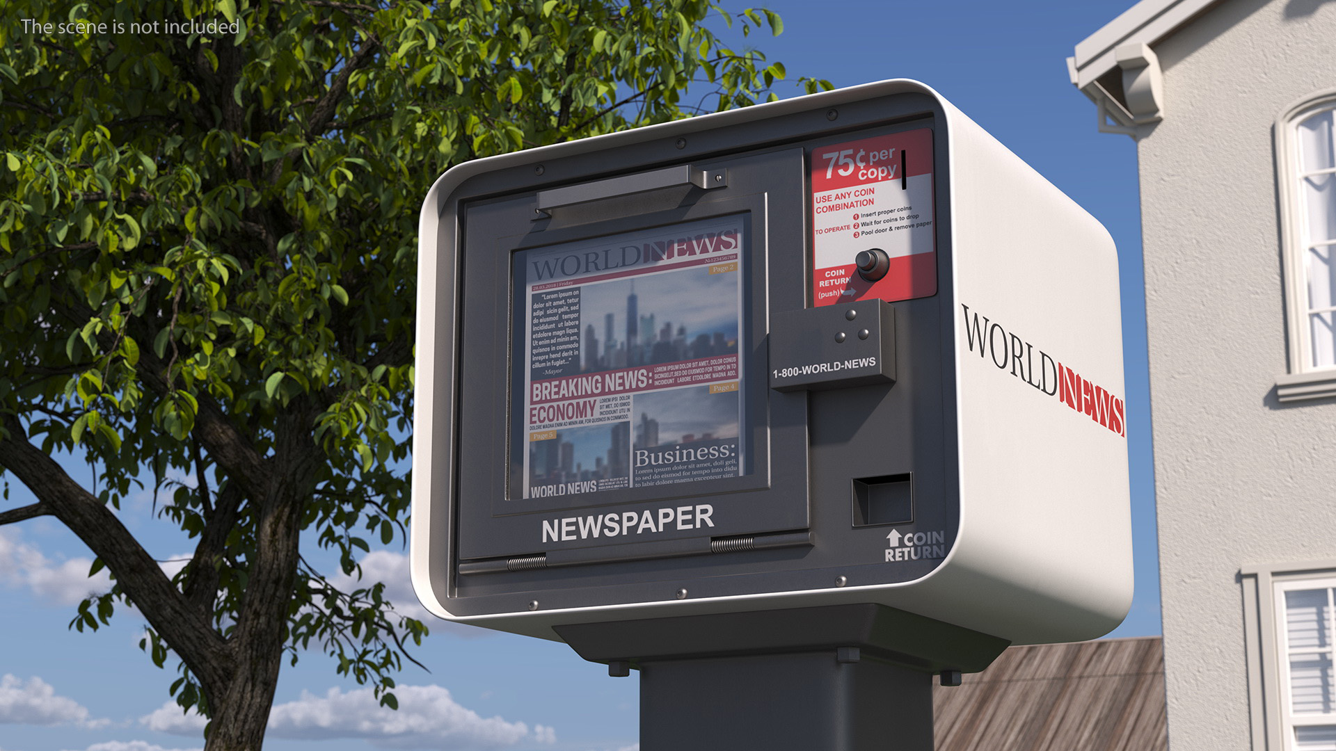 3D Urban Newspaper Vending Machine