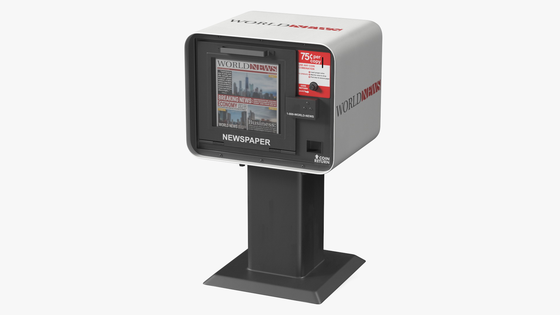 3D Urban Newspaper Vending Machine