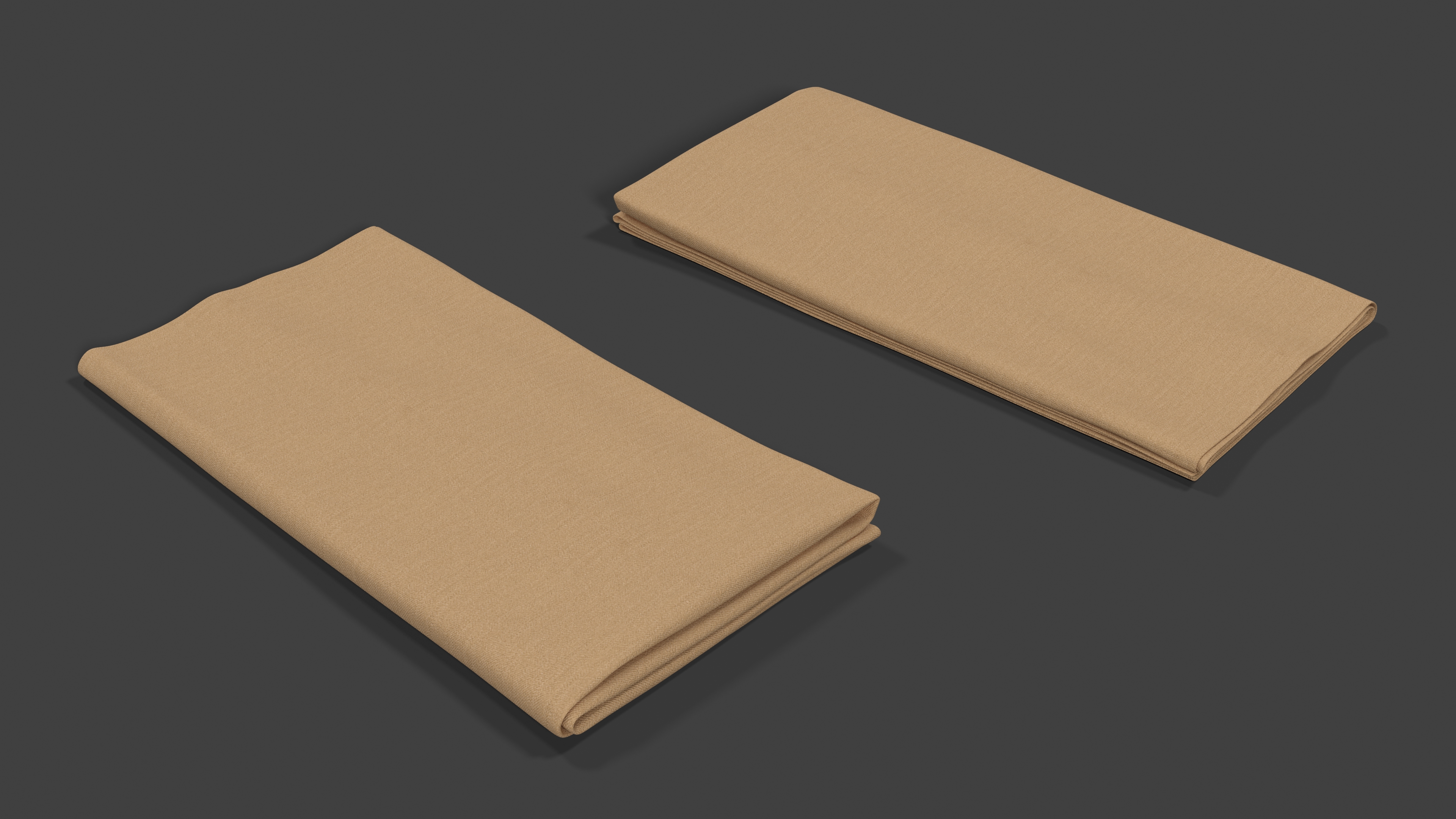 Folded Fabric Towel 3D model