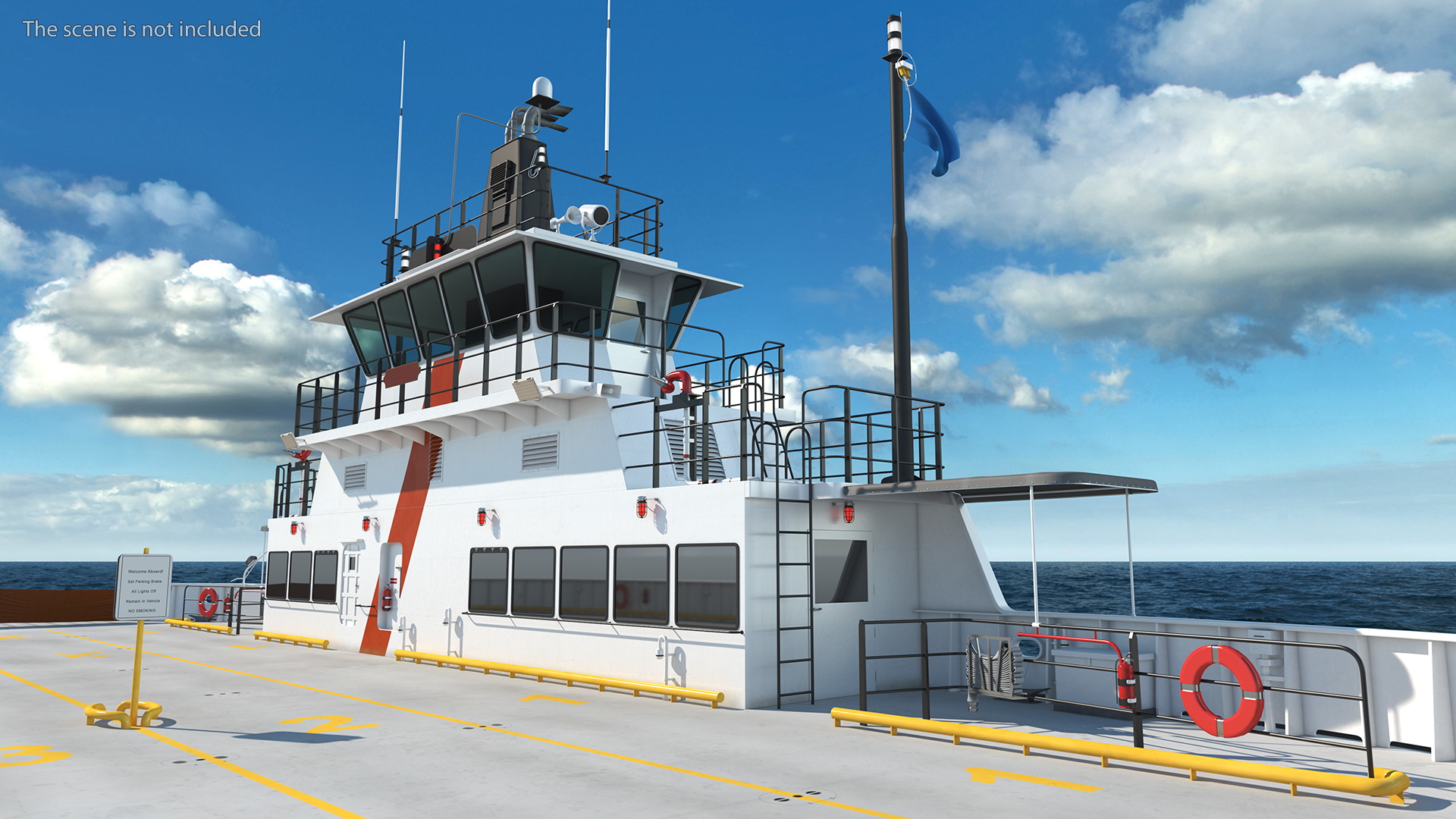 3D model Ferry Ship