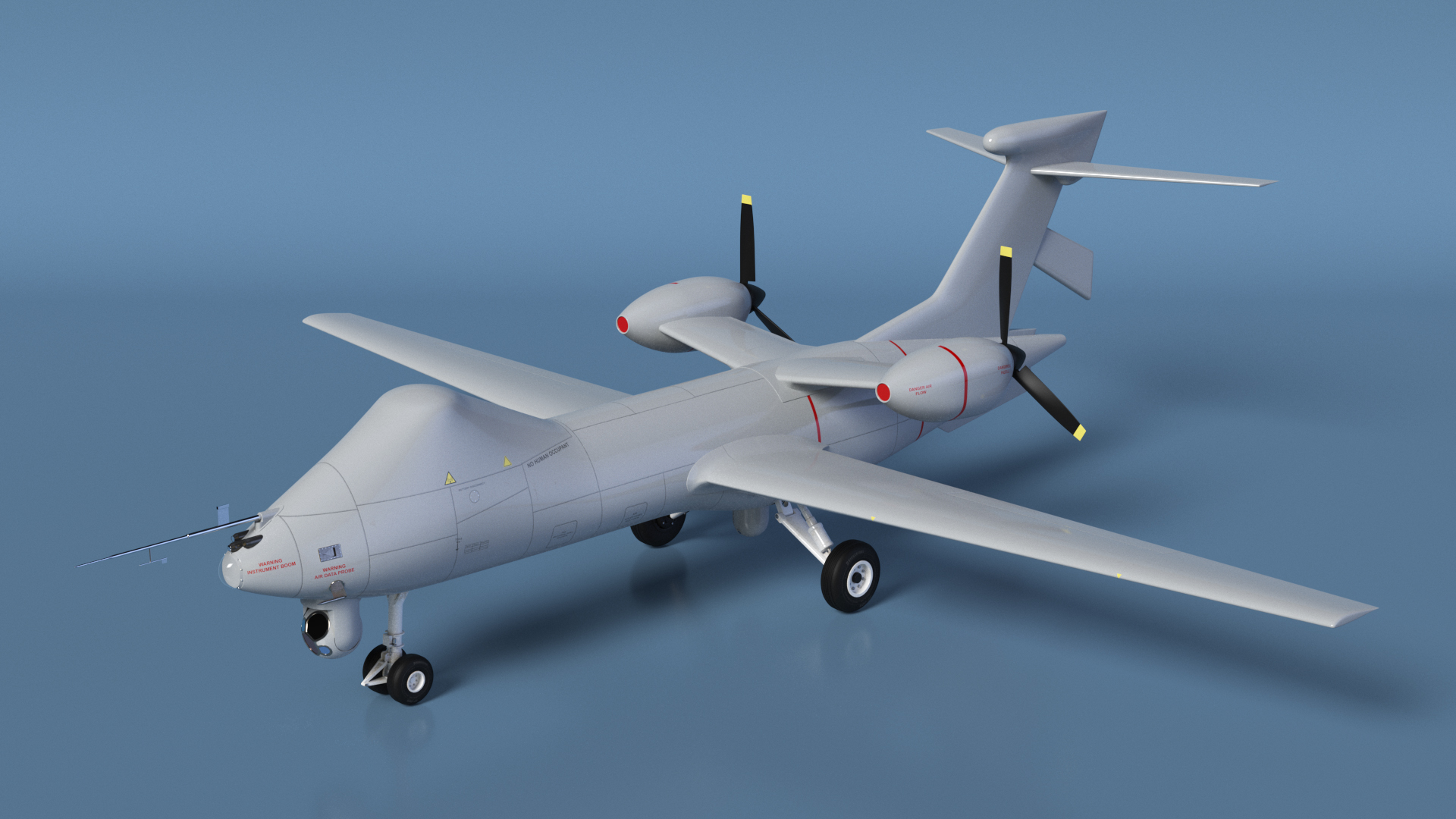 3D BAe Systems Mantis Unmanned Aircraft