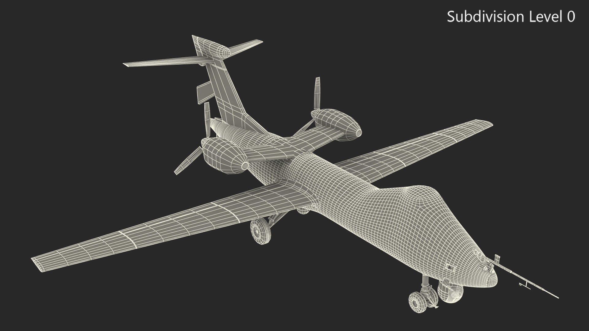 3D BAe Systems Mantis Unmanned Aircraft