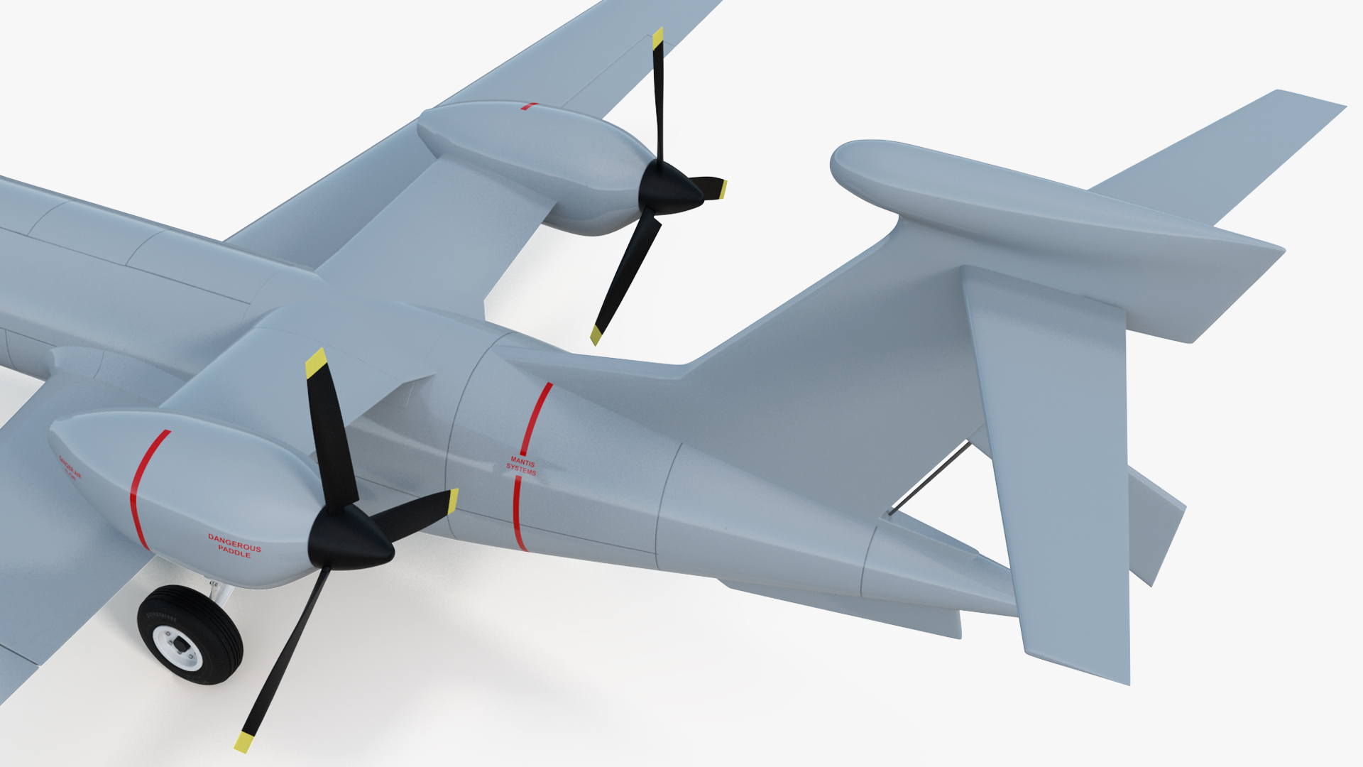 3D BAe Systems Mantis Unmanned Aircraft