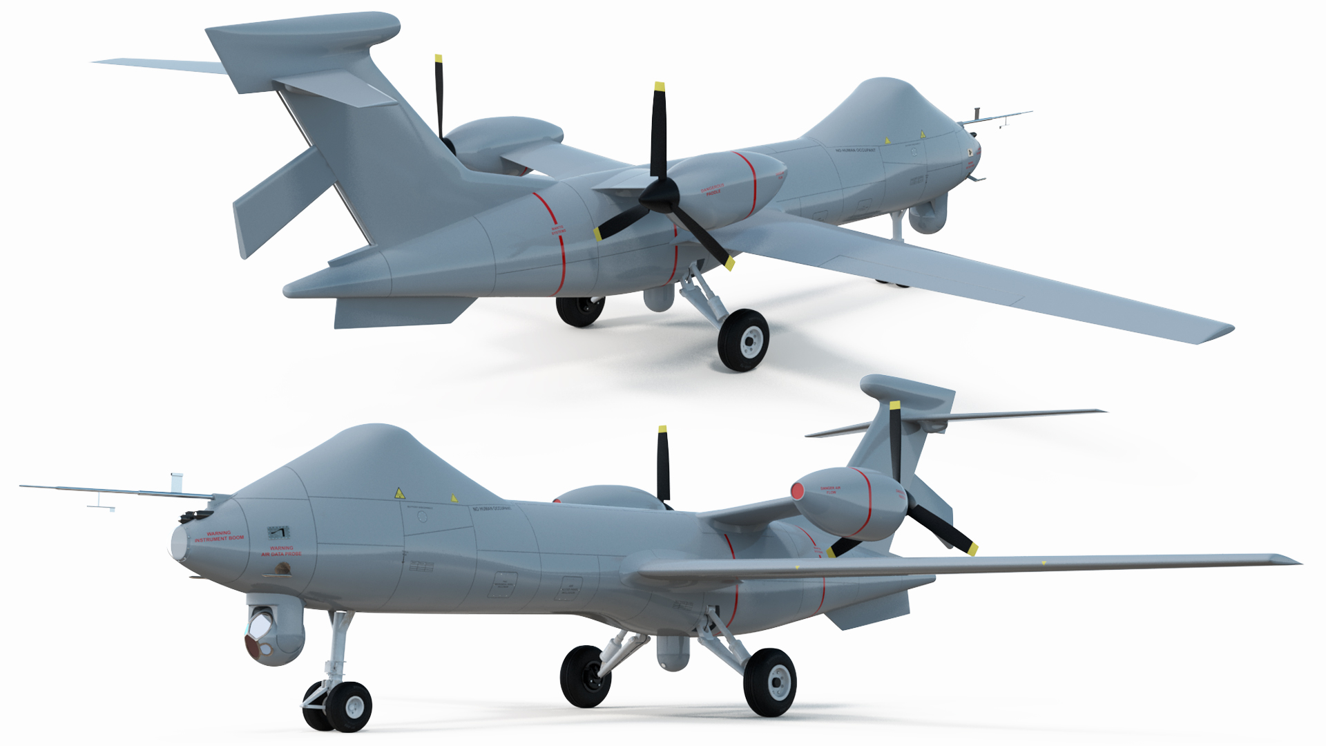 3D BAe Systems Mantis Unmanned Aircraft