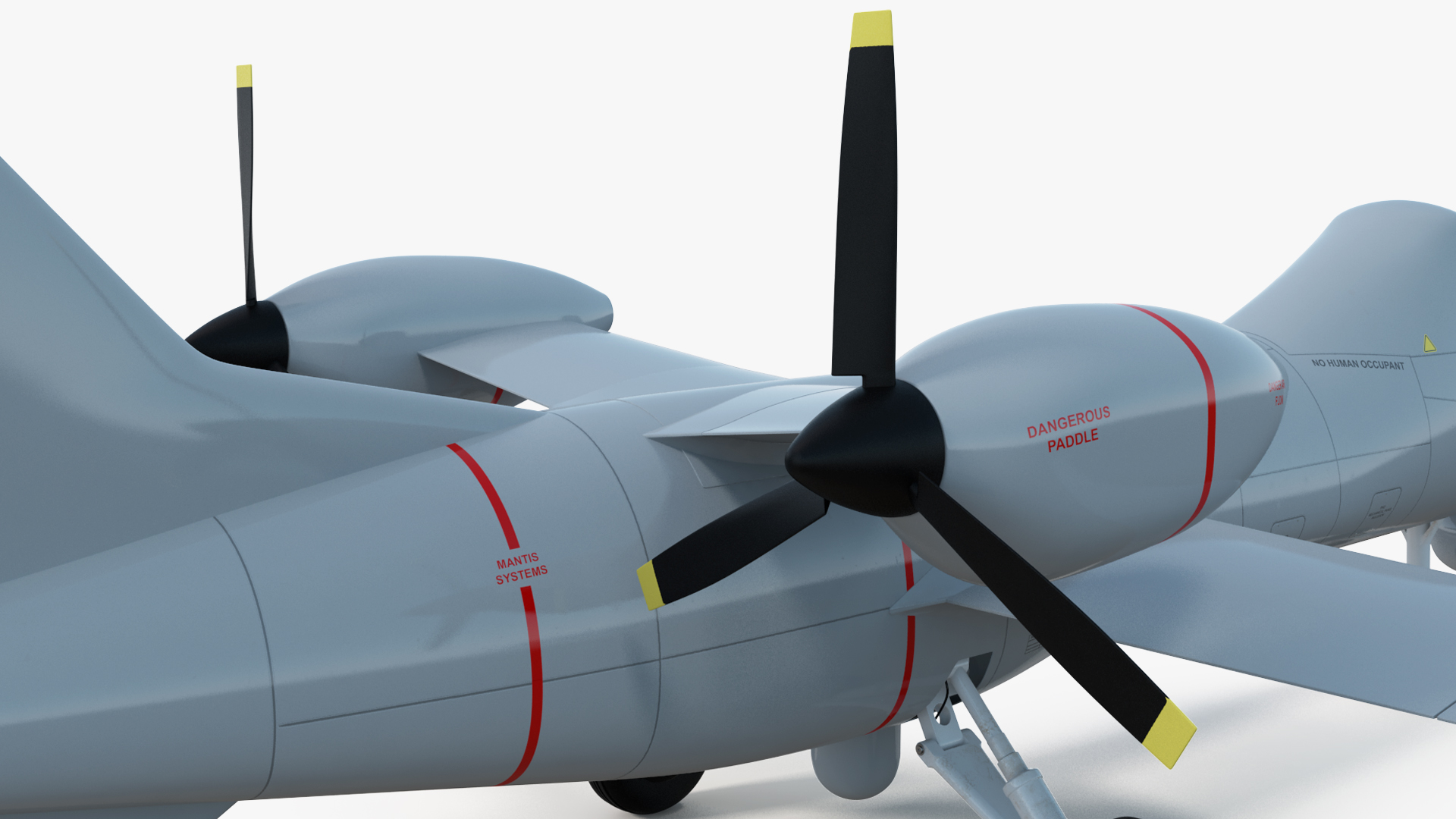 3D BAe Systems Mantis Unmanned Aircraft