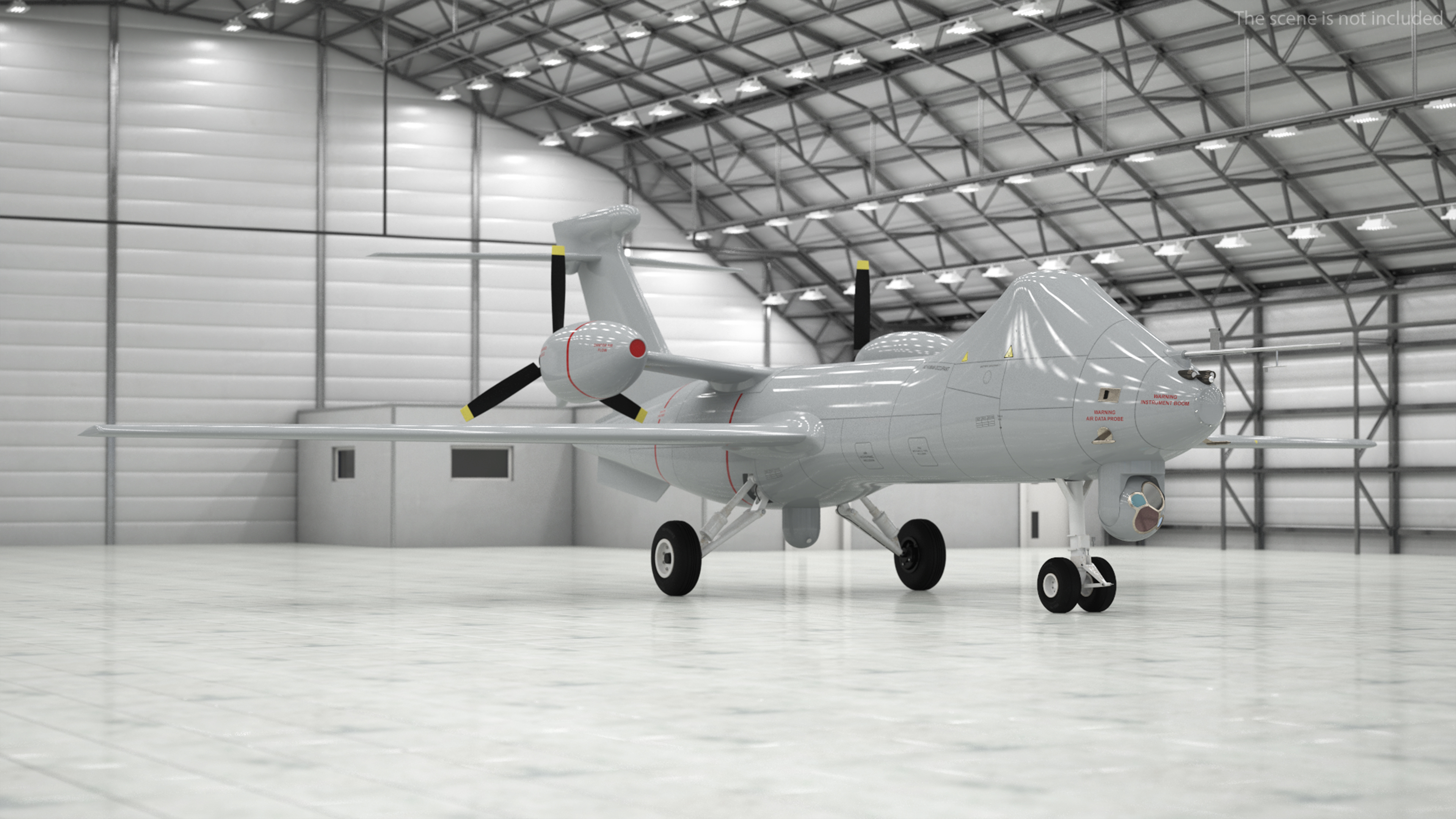 3D BAe Systems Mantis Unmanned Aircraft