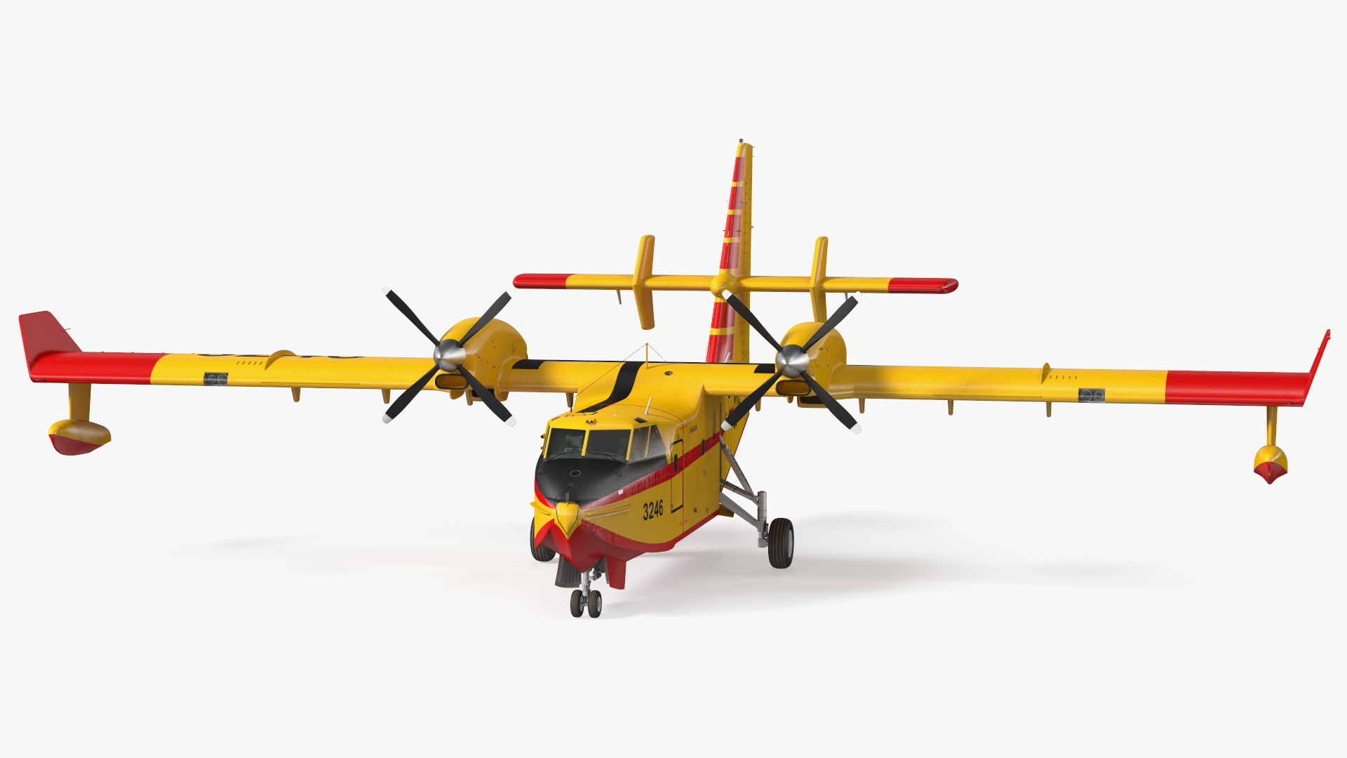 Canadair D415 Amphibious Water Bomber 3D