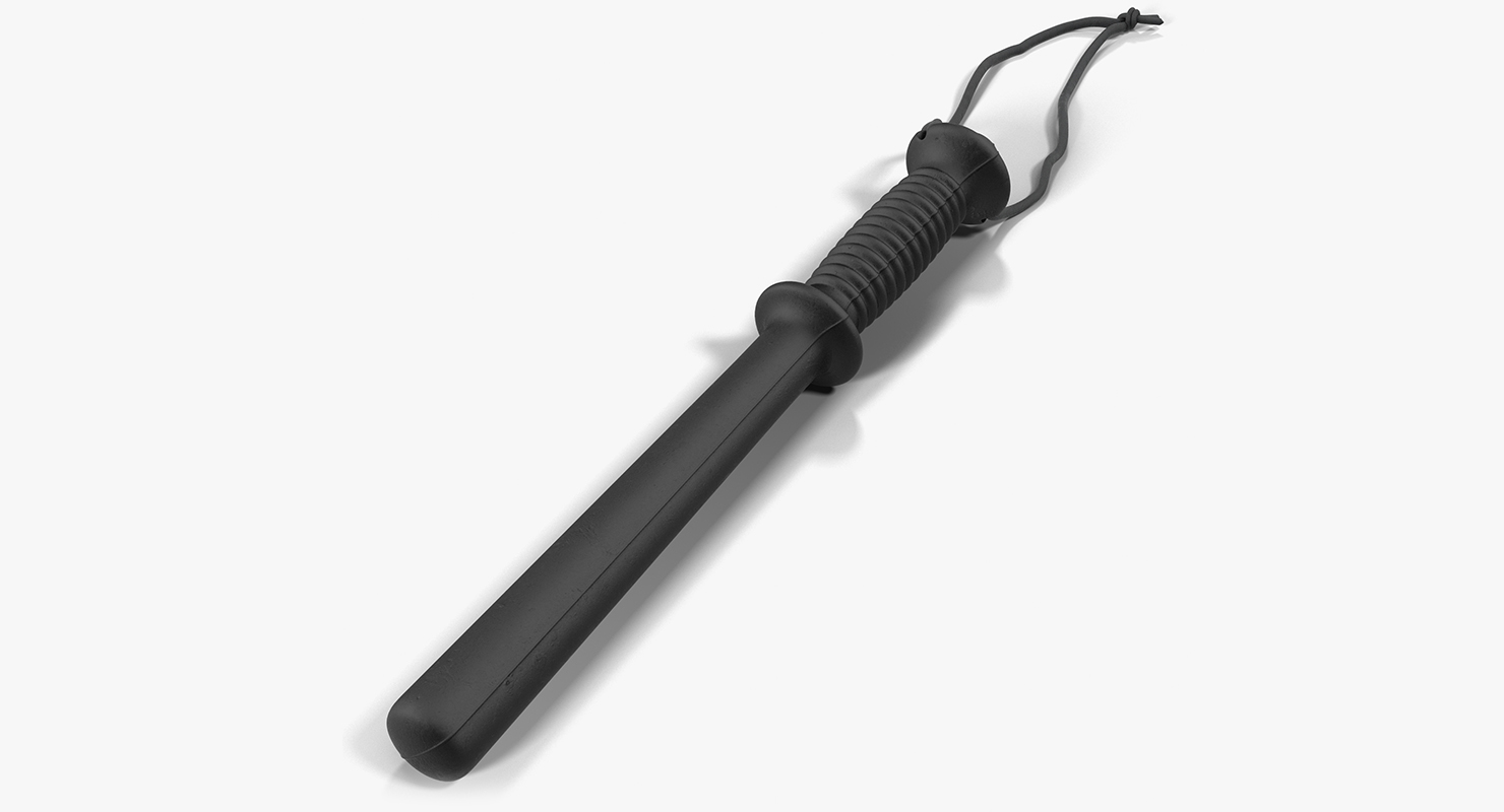 Classical Police Baton 3D