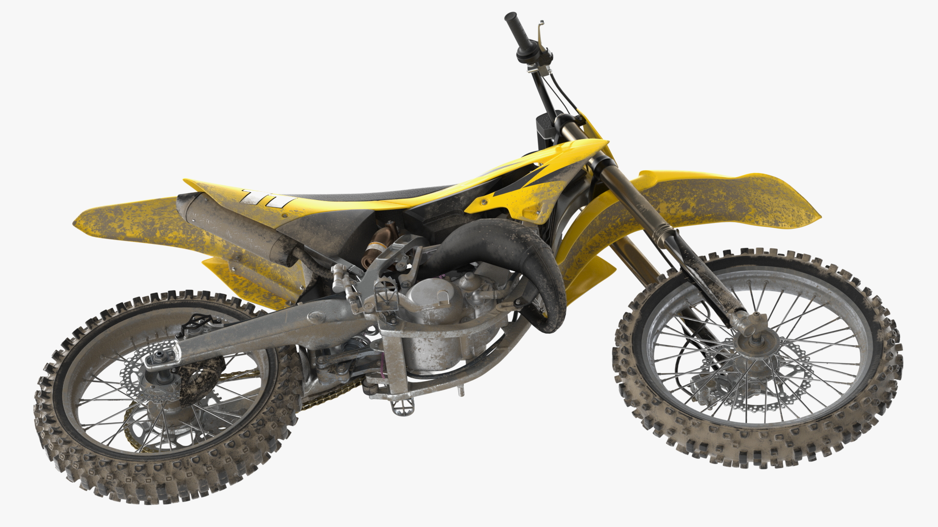 Motocross Motorcycle Dirt Rigged 3D