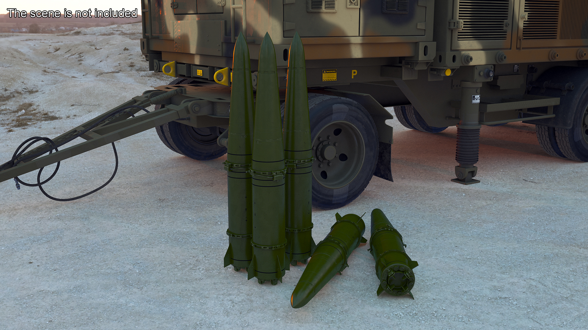 3D model Russian Ballistic Missile 9M723 Iskander