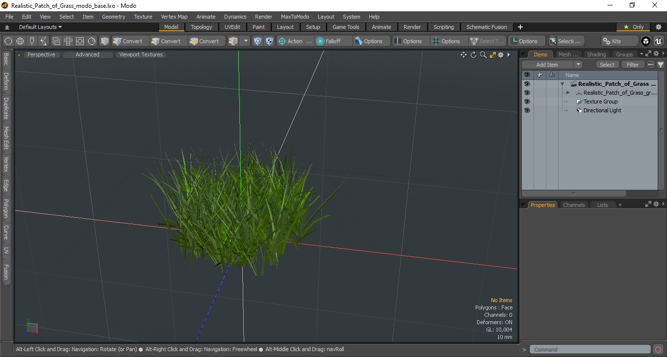 Realistic Patch of Grass 3D model