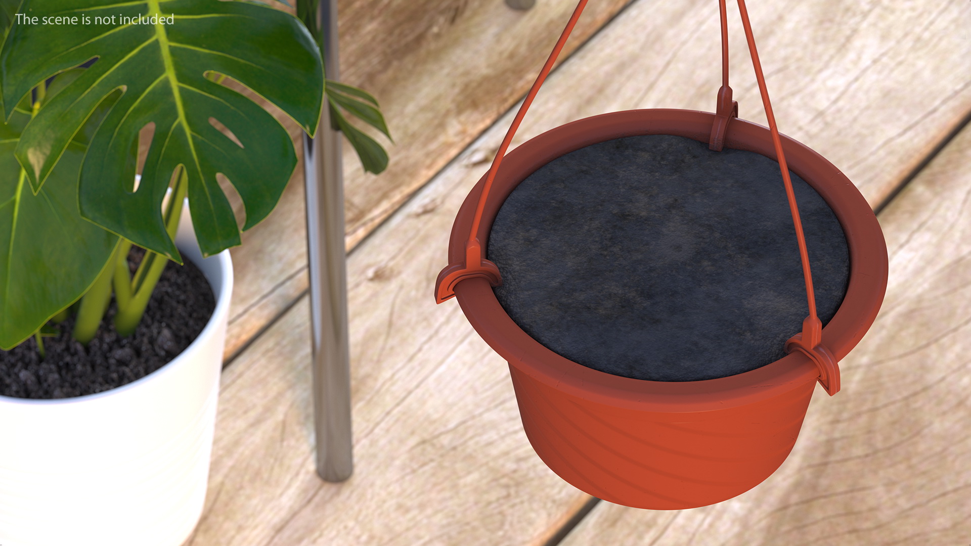 3D Hanging Pot with Soil