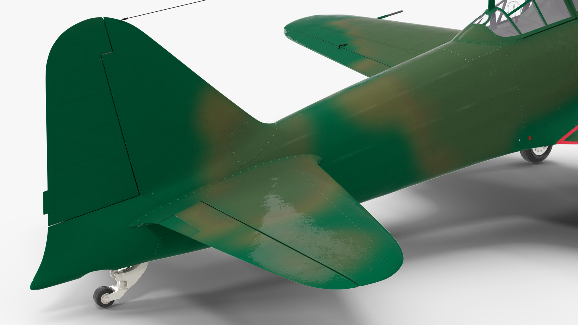 3D WWII Fighter Aircraft Rigged model