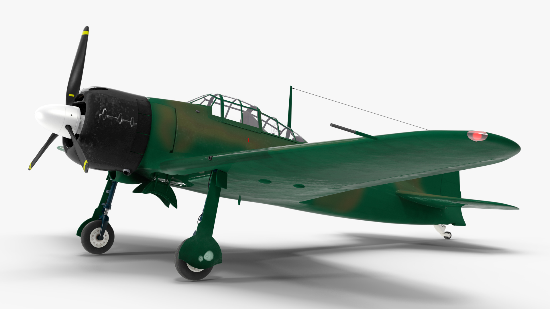 3D WWII Fighter Aircraft Rigged model