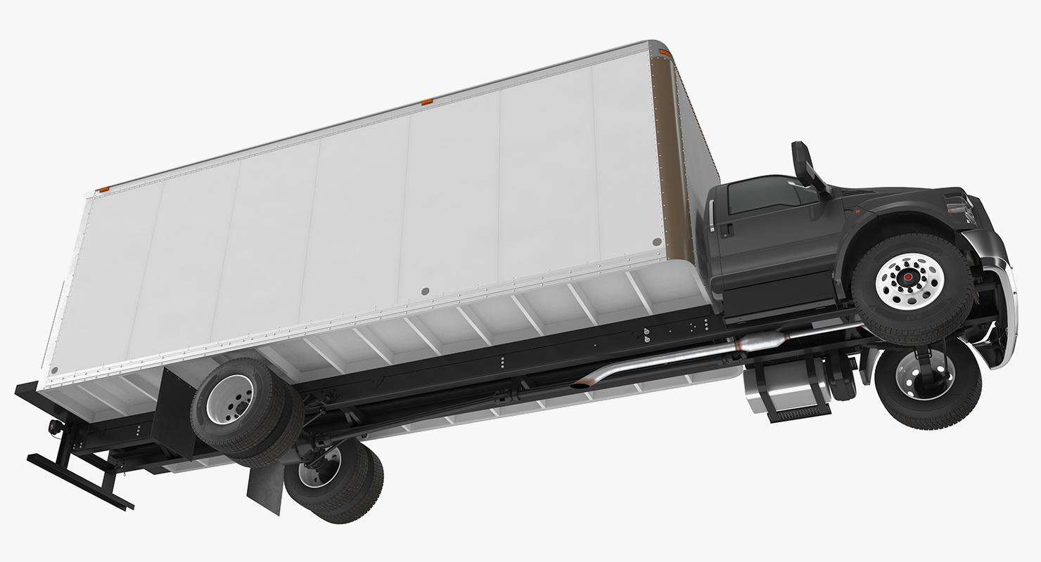 Straight Truck Generic Rigged 3D model