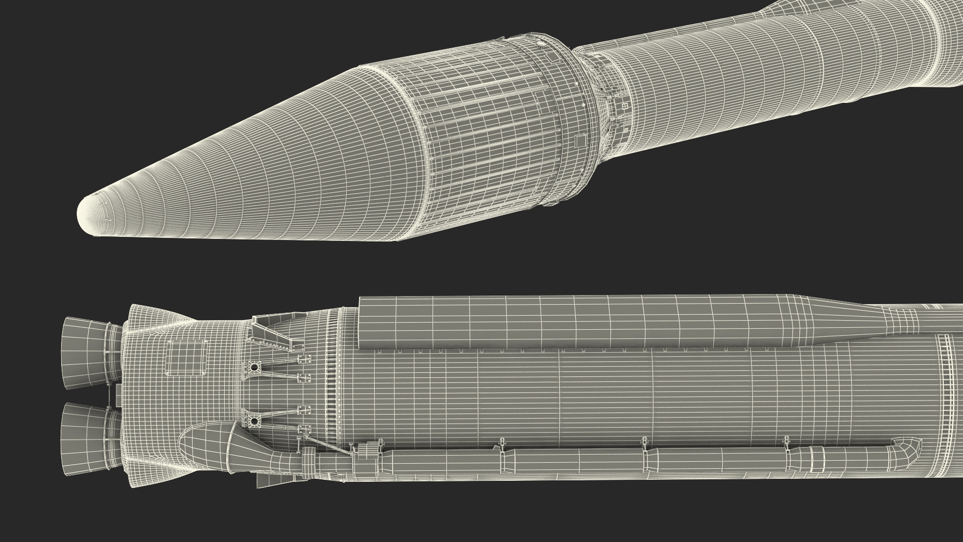 Atlas 400 Series Expendable Launch Vehicle 3D