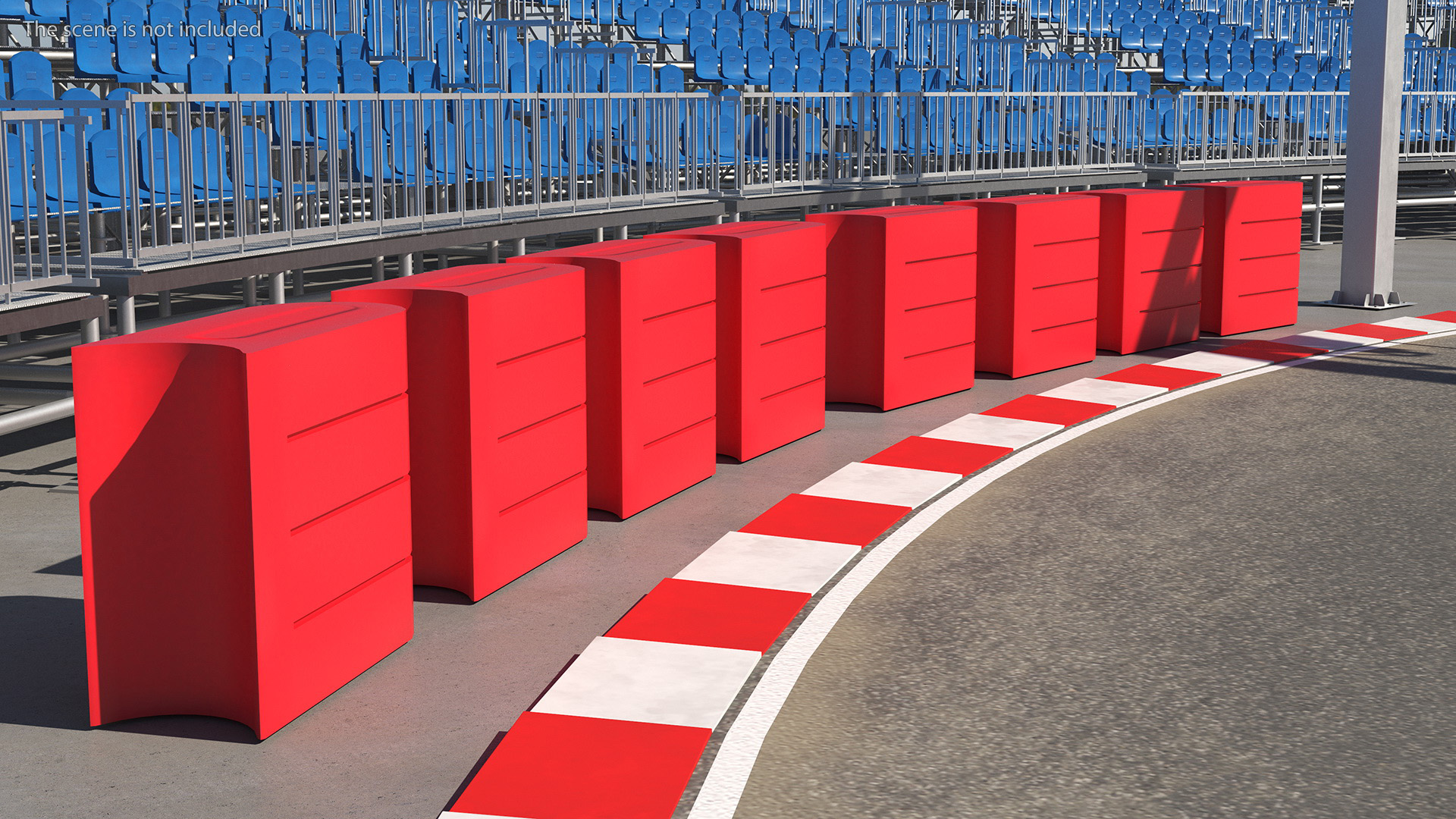 Race Track Formula 1 Set 3D model