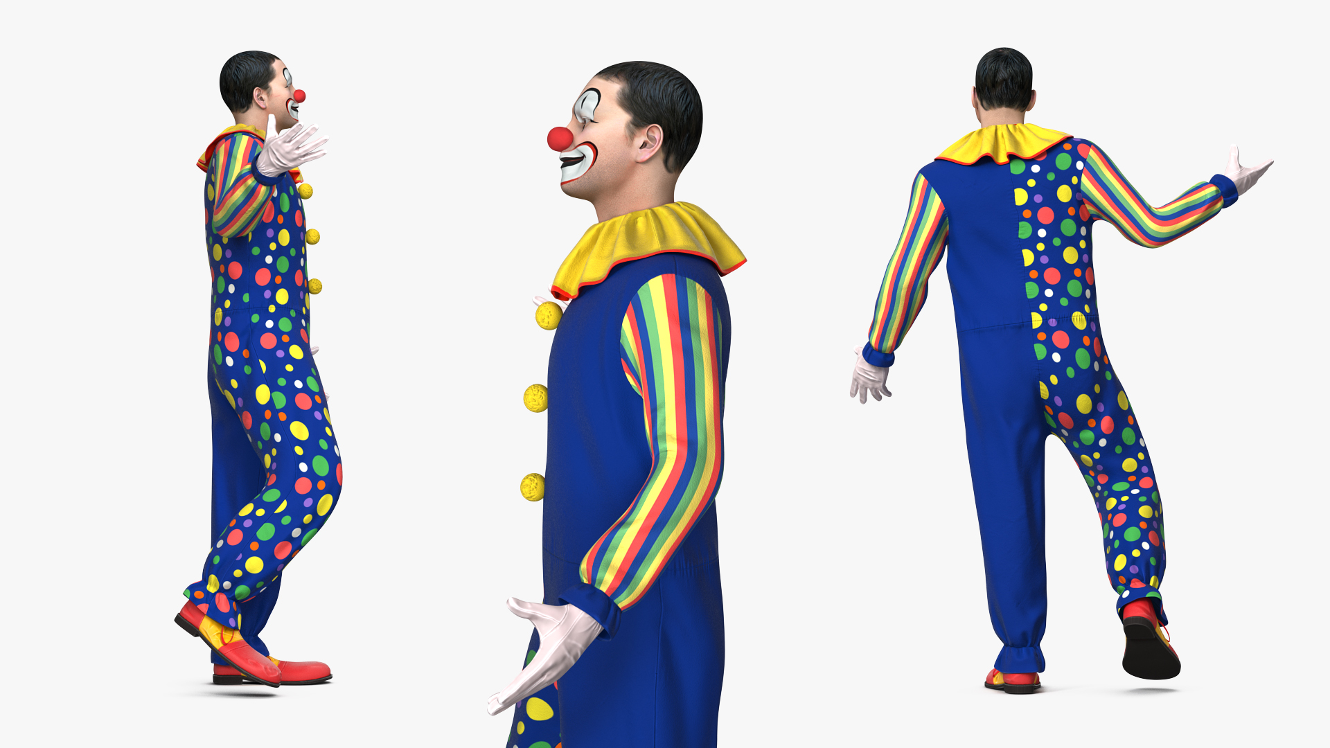 3D model Funny Clown Standing Pose