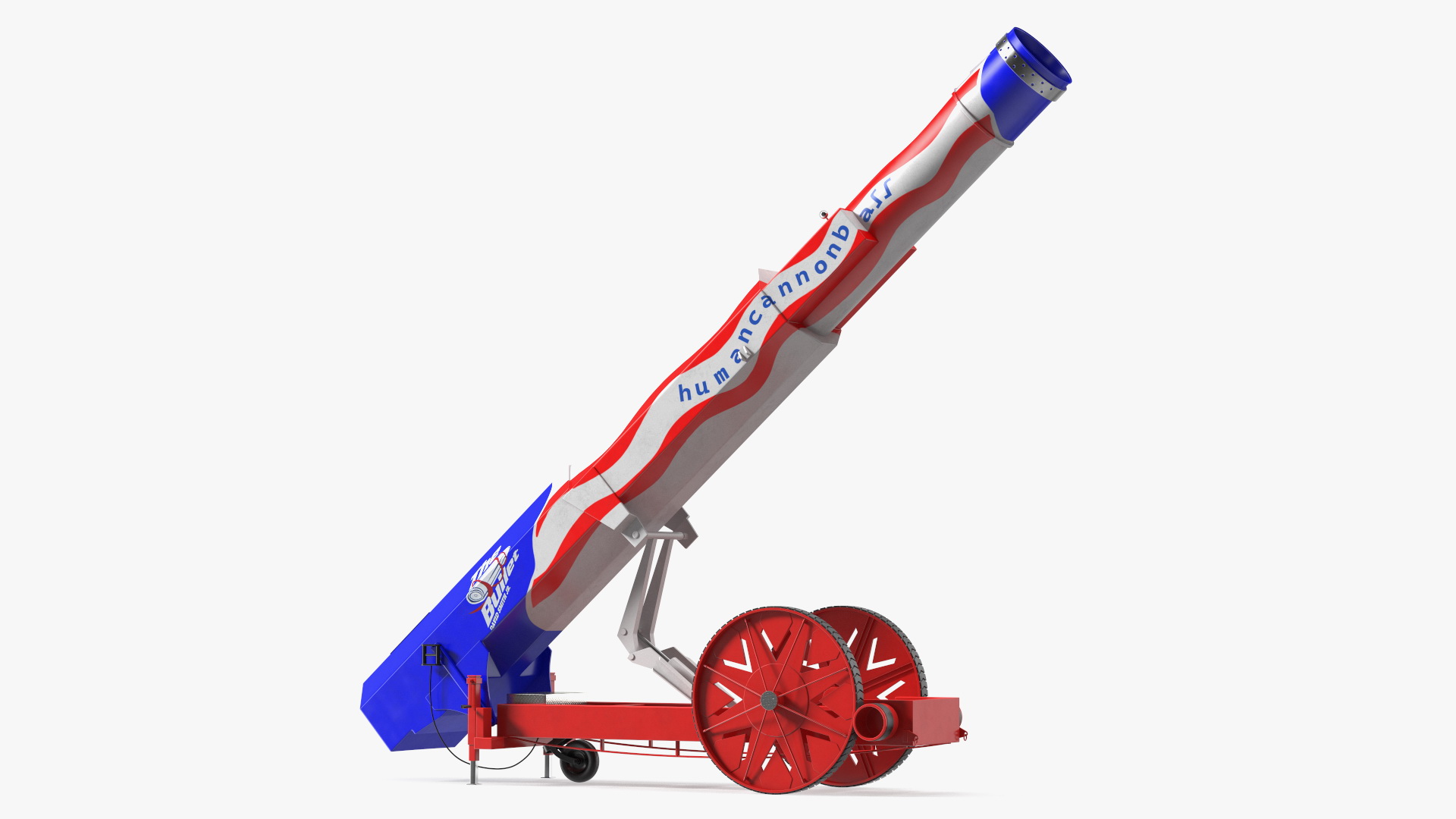 3D model Human Cannonball Red